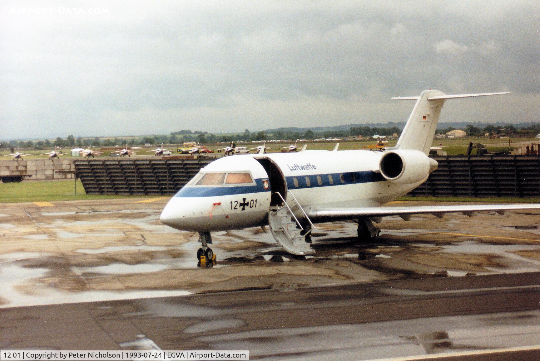 12 01, 1984 Canadair Challenger 601 (CL-600-2A12) C/N 3031, Challenger 601, callsign German Air Force 610, on the flight-line at the 1993 Intnl Air Tattoo at RAF Fairford.