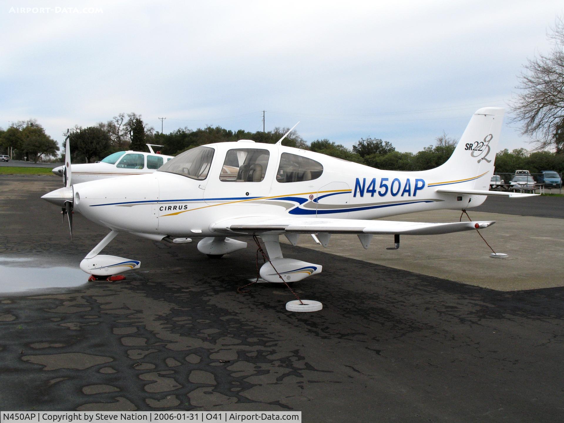 N450AP, 2004 Cirrus SR22 C/N 1028, 2004 Cirrus Design SR22 at Woodland Aviation for maintenance - WATTS-Woodland Airport, CA