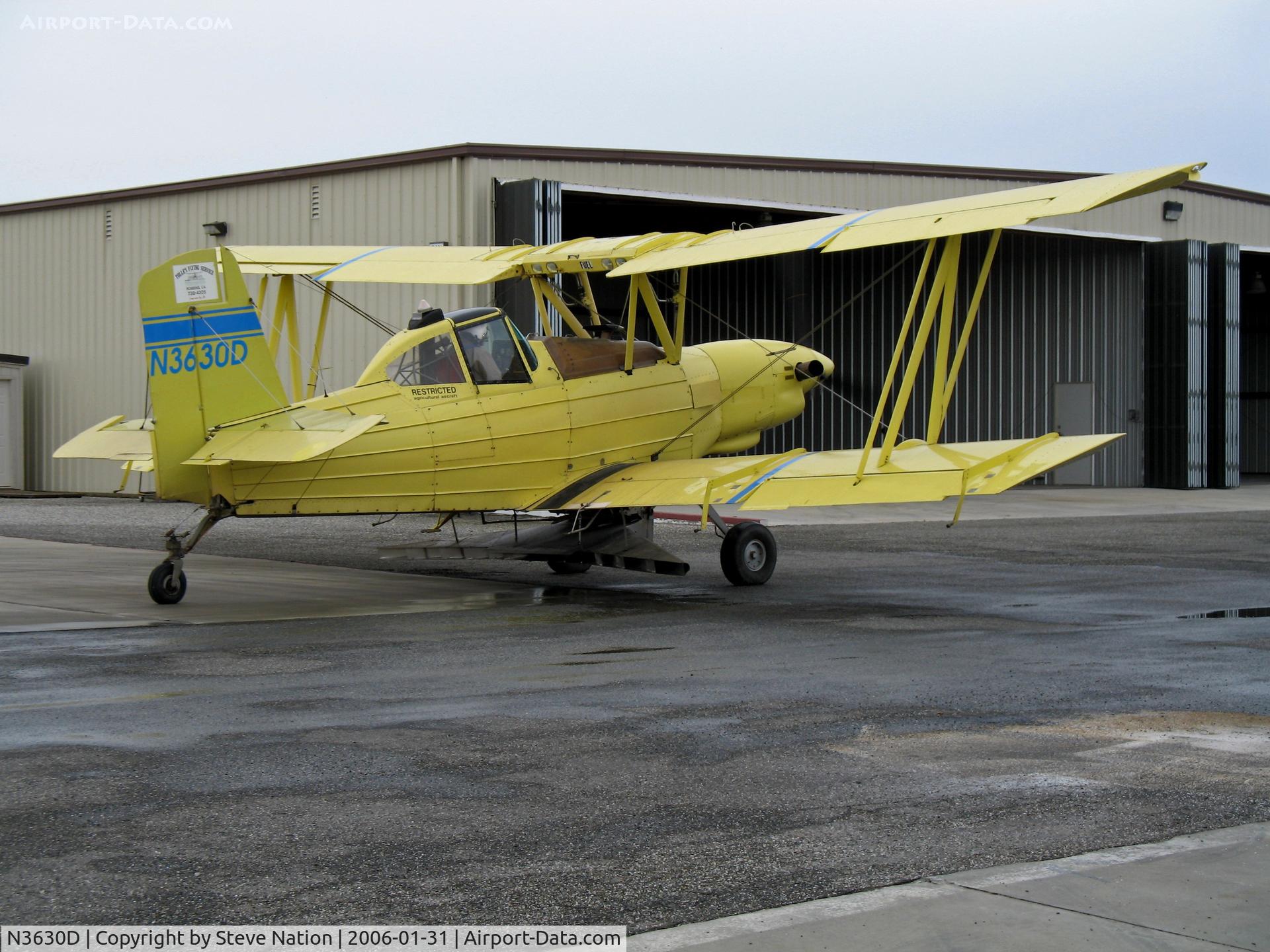 N3630D, 1984 Schweizer Aircraft Corp G-164B C/N 756B, Tolle's Flying Service (Robbins, CA) Turbine 1984 G-164B taxis for take-off at owner's private airstrip near junction of State Hwy 113 and Reclamation Road - applying fertilizer pellets to wheat this day with spreader