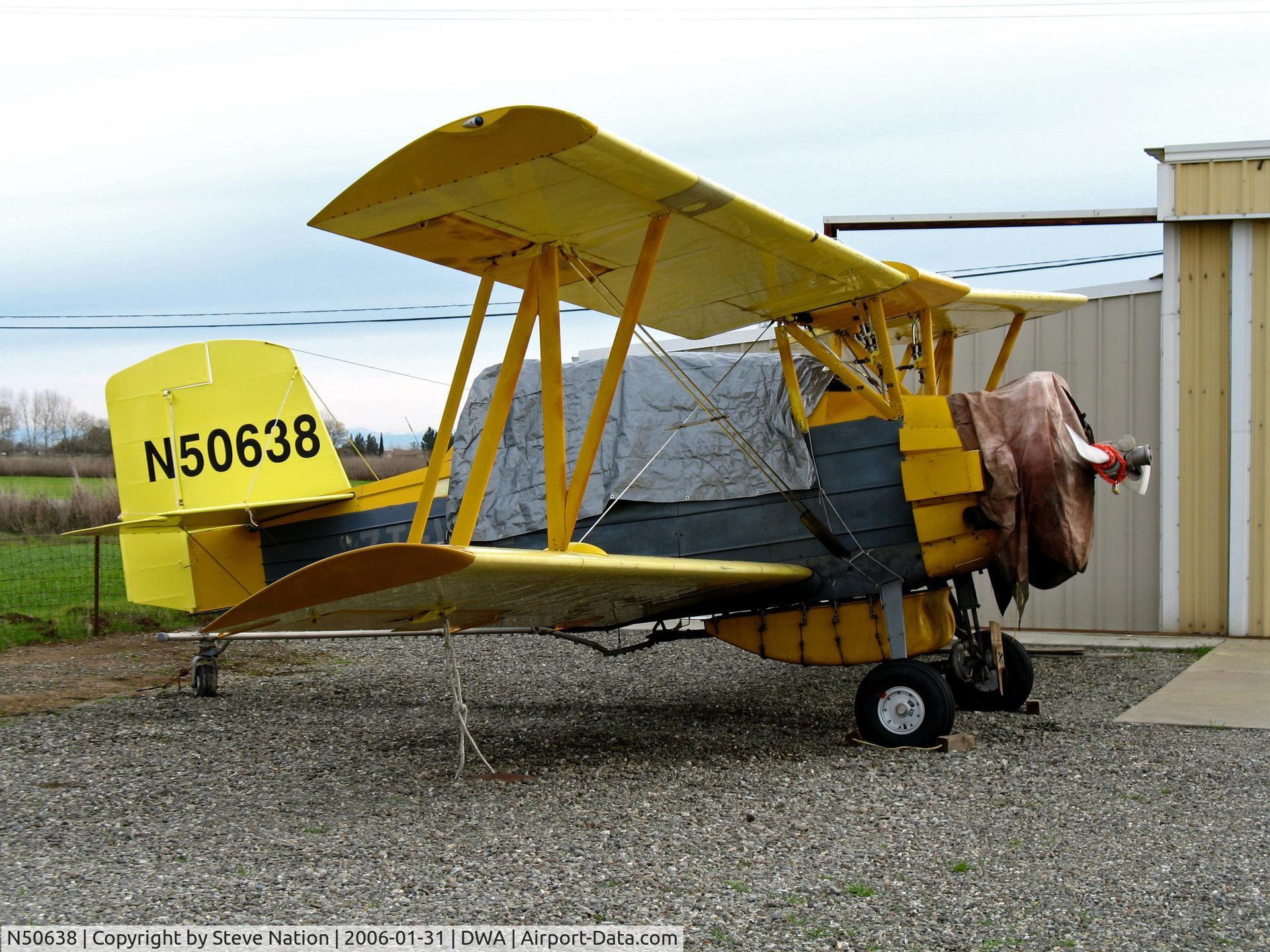 N50638, 1979 Grumman-Schweizer G-164B C/N 531B, 1979 G-164B Ag-Cat under covers and hefty bags following rebuild from fuselage of 7T-VUE (two seater)