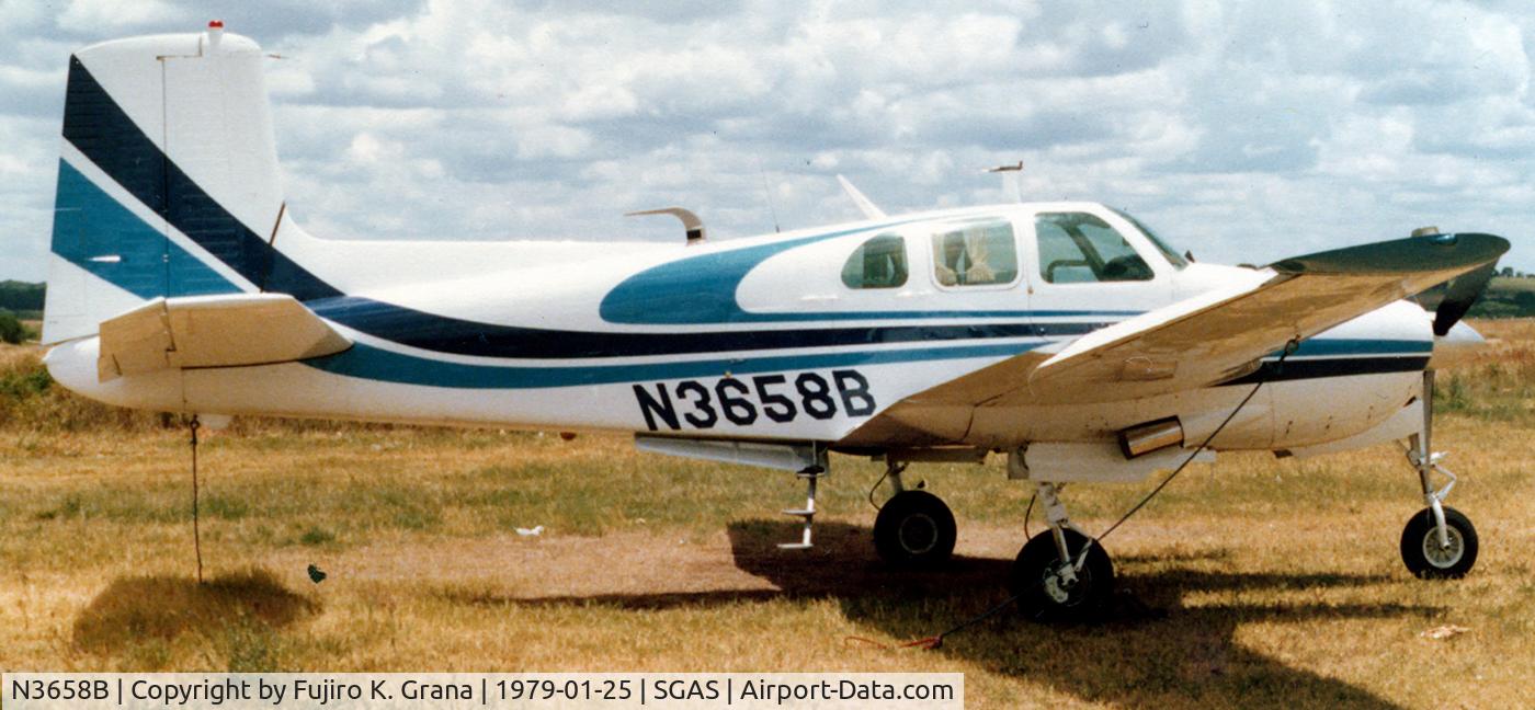 N3658B, Beech B50 C/N CH-110, Beech B50