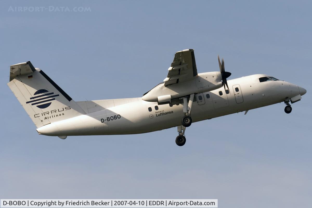 D-BOBO, 1989 De Havilland Canada DHC-8-102 Dash 8 C/N 153, departure via RW09