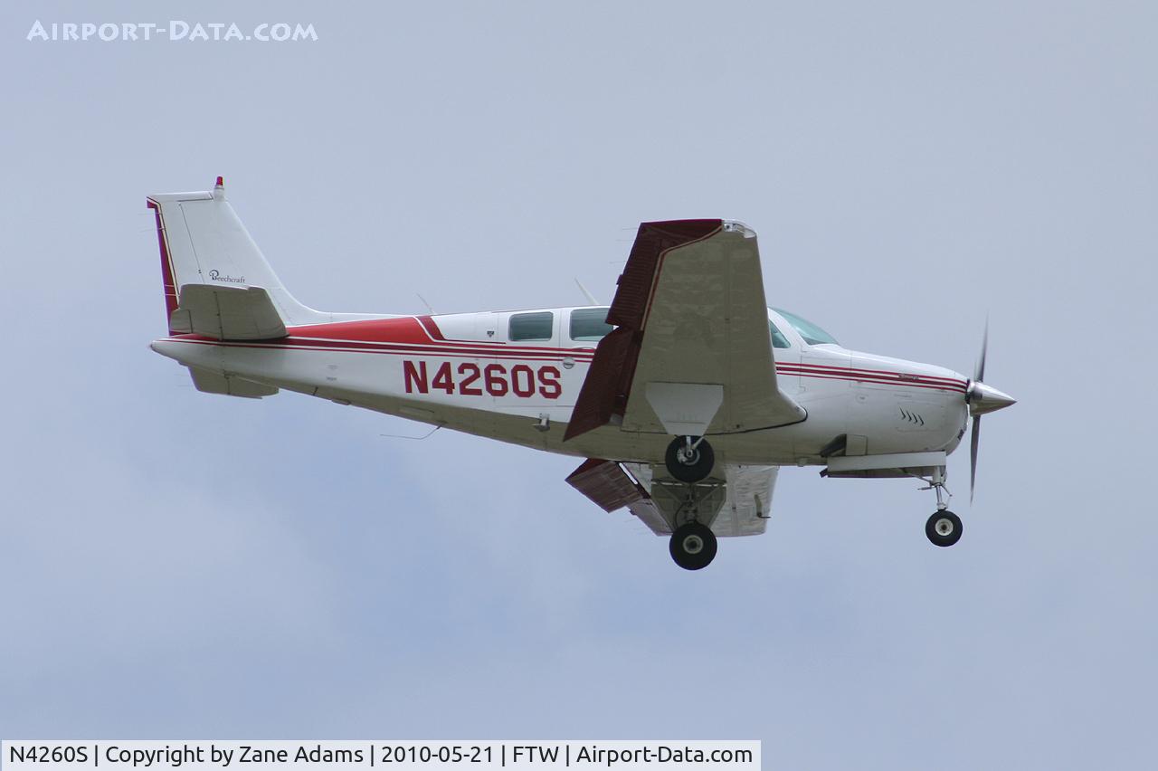 N4260S, 1977 Beech A36 Bonanza 36 C/N E-959, Arriving at Meacham Field - Fort Worth, TX