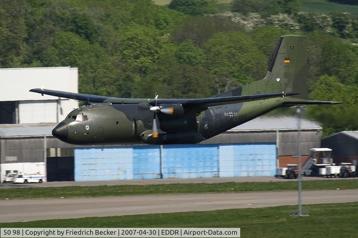 50 98, 1971 Transall C-160D C/N D135, low pass prior landing at Saarbrücken