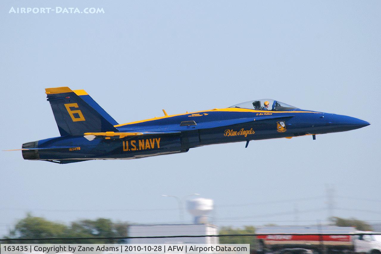 163435, 1987 McDonnell Douglas F/A-18C Hornet C/N 0634/C008, At the 2010 Alliance Airshow - Fort Worth, TX