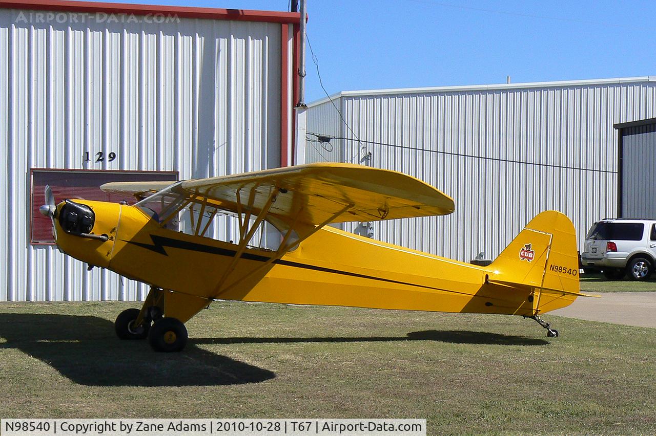 N98540, 1946 Piper J3C-65 Cub C/N 18751, At Hicks Field - Fort Worth, TX