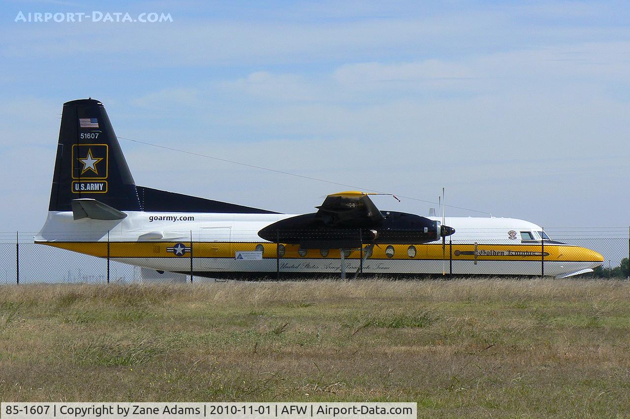 85-1607, 1983 Fokker C-31A (F27-400M) Troopship C/N 10653, US Army Golden Knights jump plane at Alliance Airport - Ft. Worth, TX
