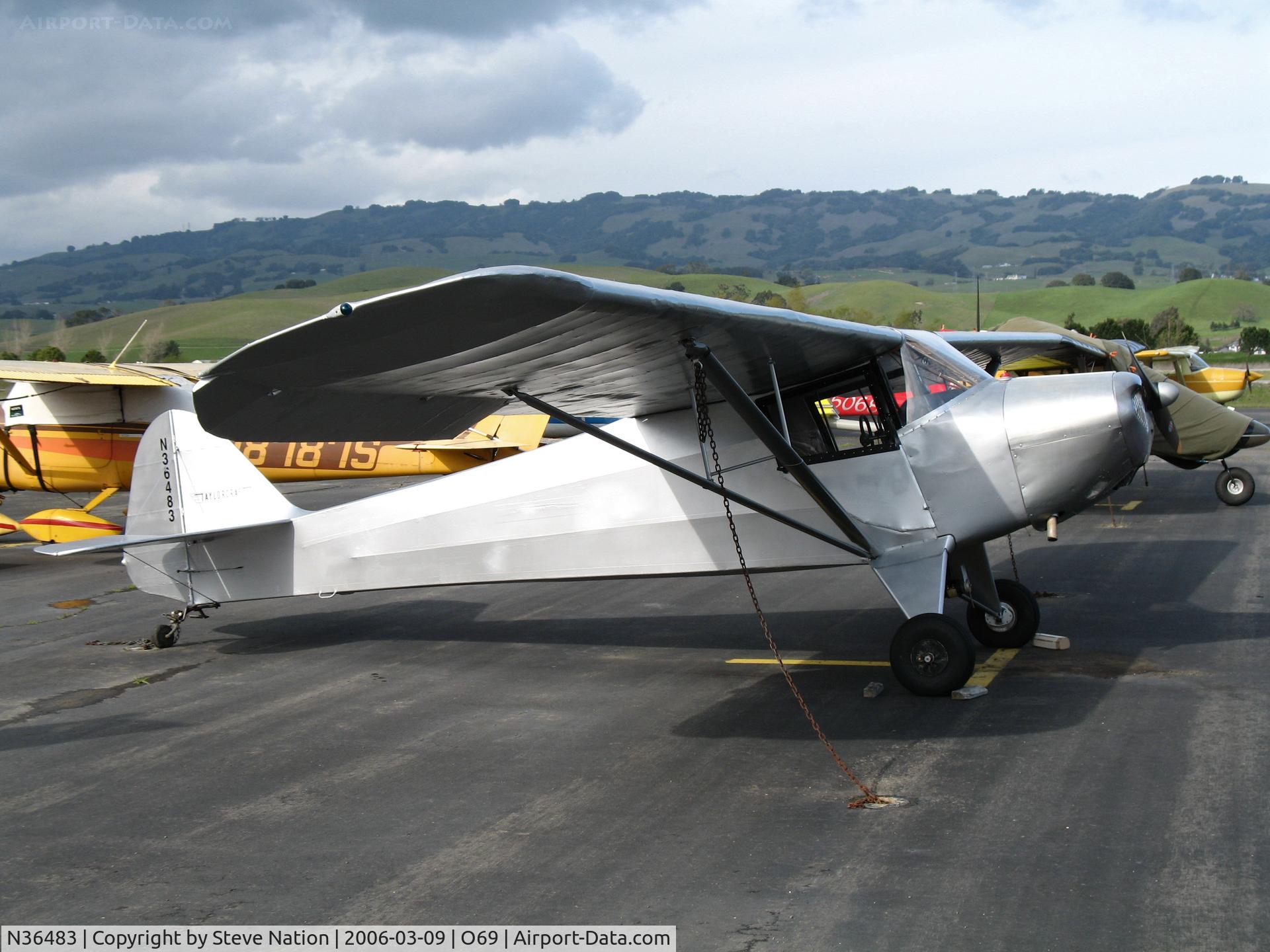 N36483, 1945 Taylorcraft BC12-D C/N 6412, Locally-based 1945 Taylorcraft BC12-D @ Petaluma, CA
