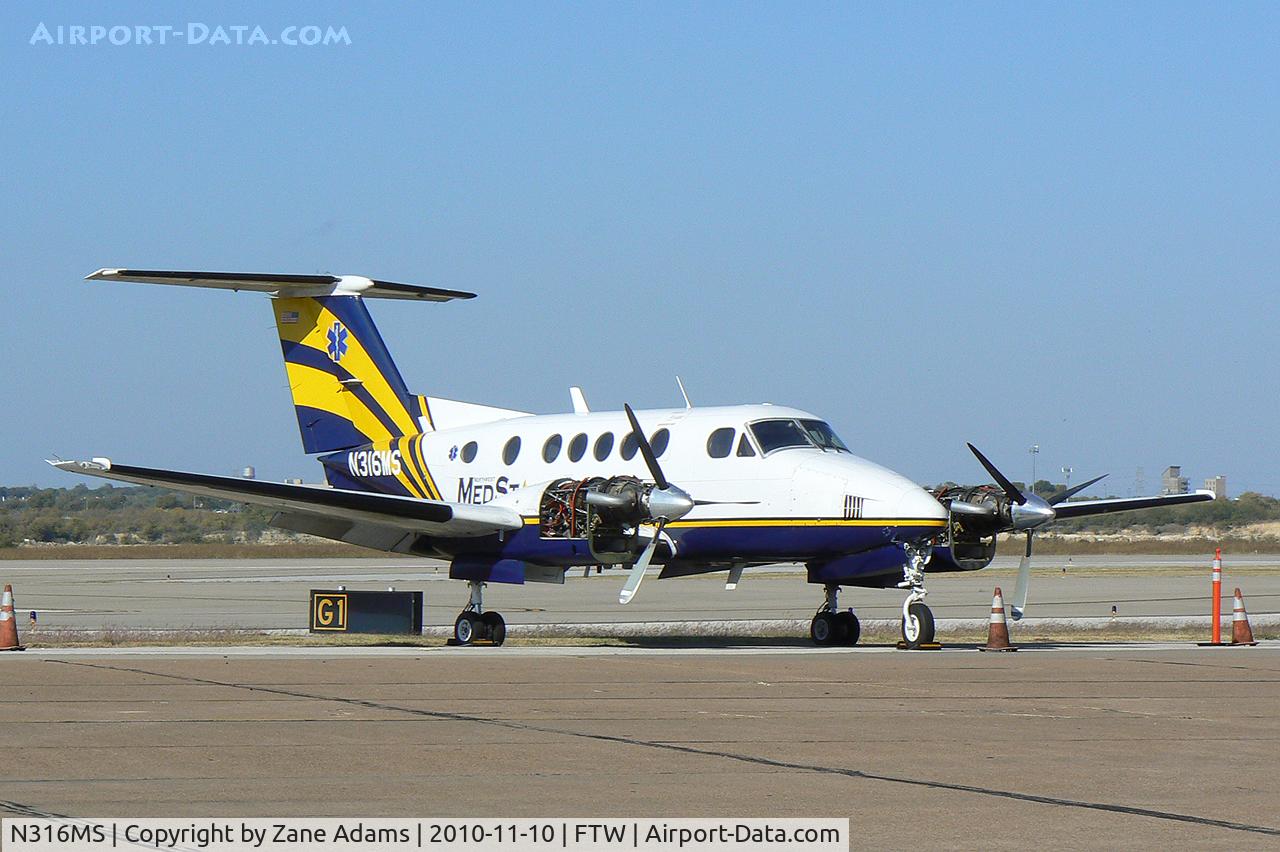 N316MS, 1978 Beech 200 Super King Air C/N BB-412, At Meacham Field - Fort Worth, TX