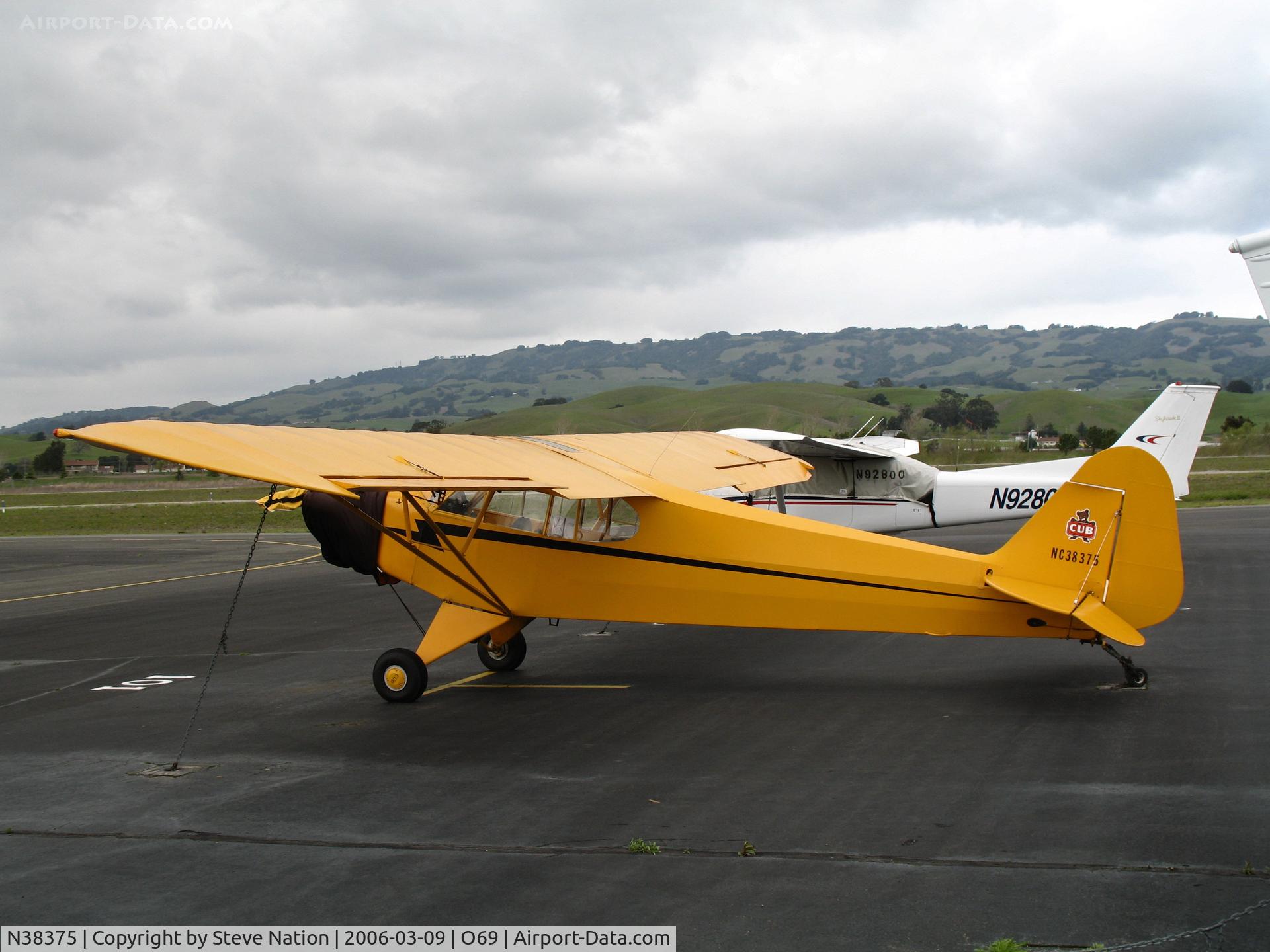 N38375, 1941 Piper J3C-65 Cub C/N 6985, Locally-based 1941 Piper J3C-65 Cub as 