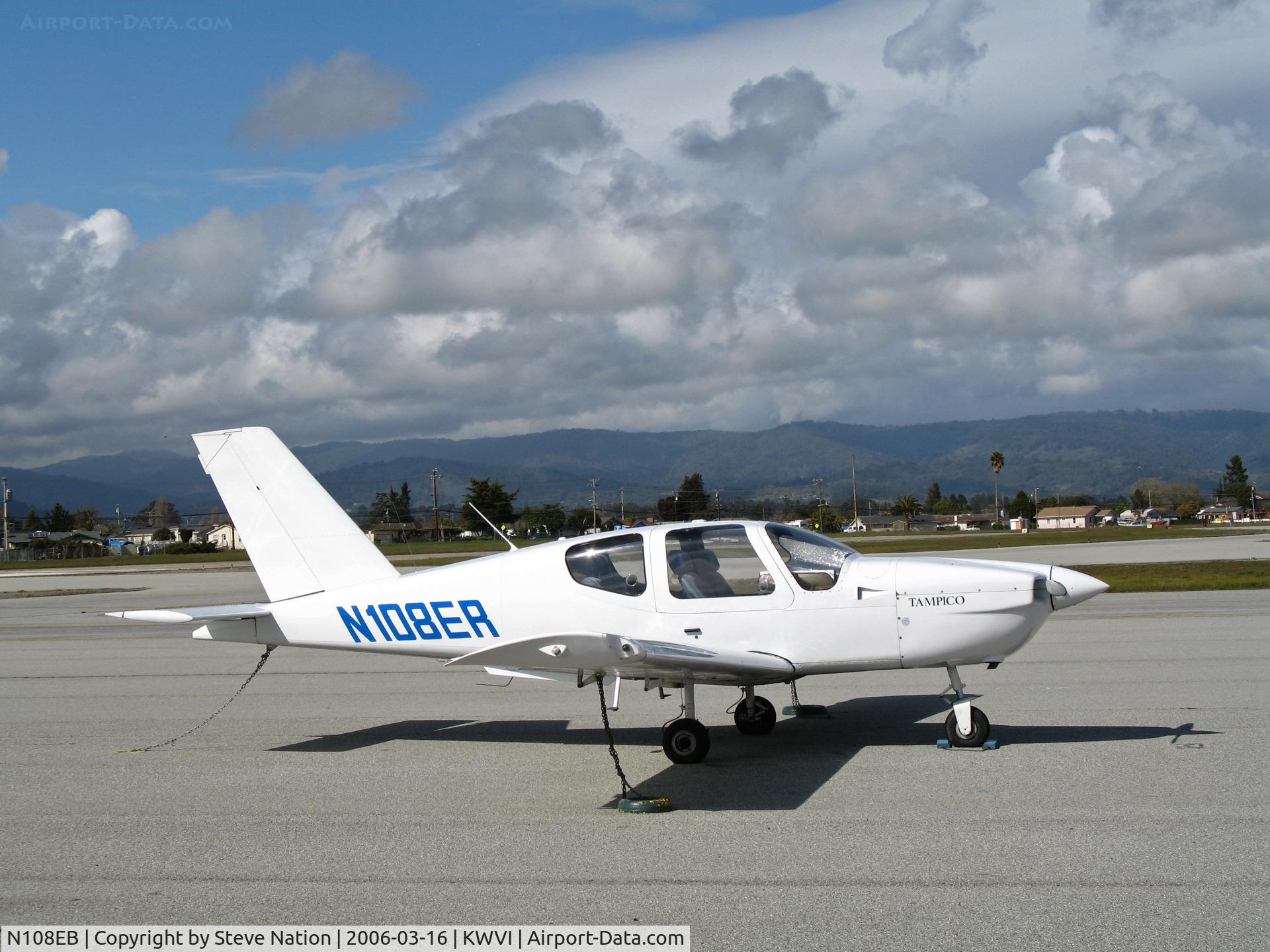 N108ER, Socata TB-9 Tampico C/N 1331, All white SOCATA TB 9 Tampico @ Watsonville, CA
