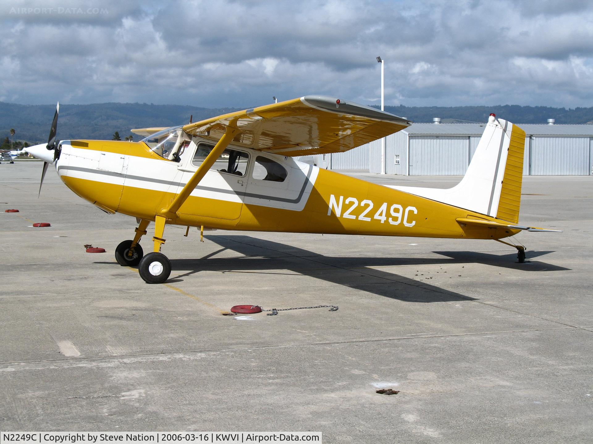 N2249C, 1953 Cessna 180 C/N 30549, Locally-based 1953 Cessna 180 @ Watsonville, CA (to Wayne Handley Aerosports, Groveland, CA by June 2007)