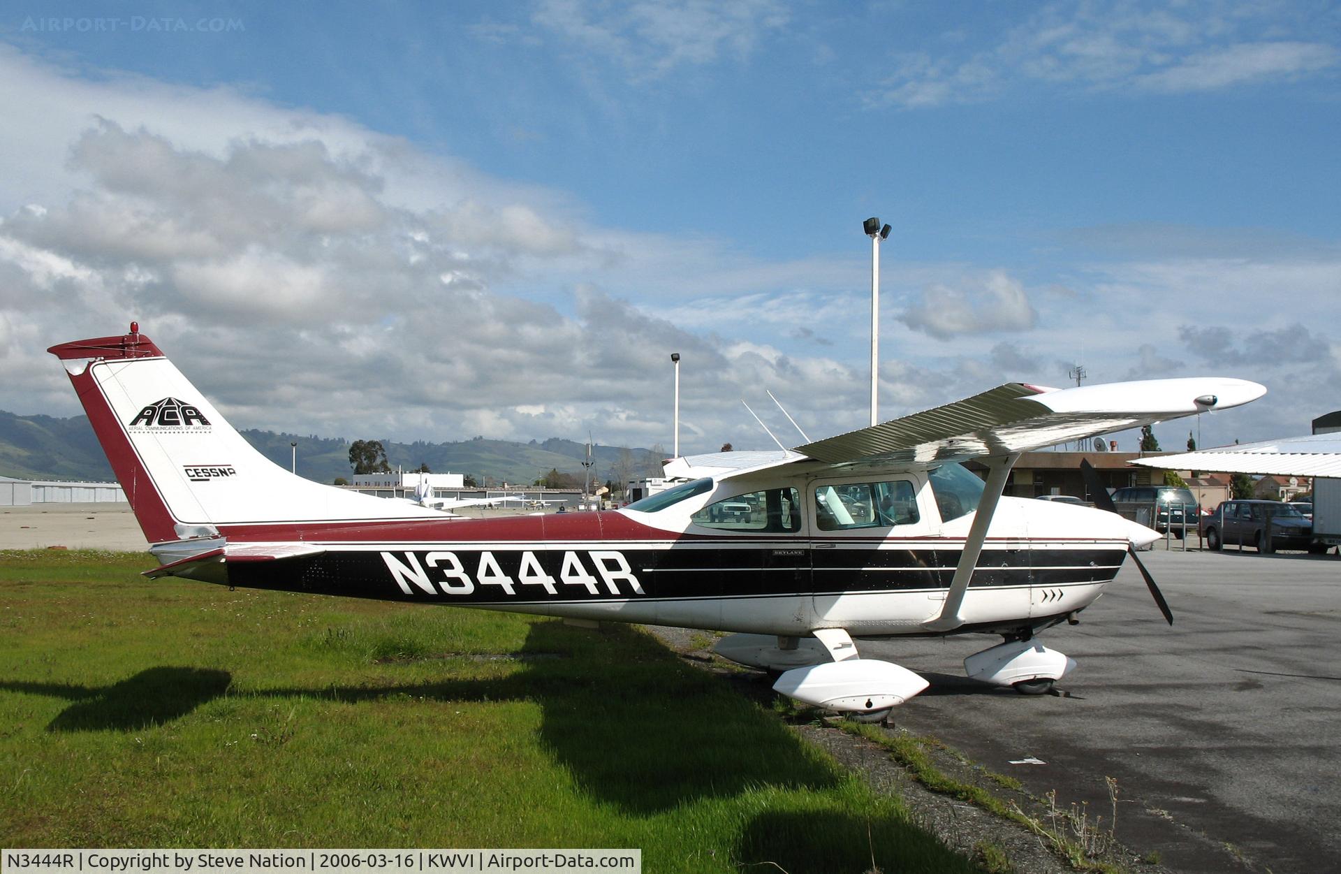 N3444R, 1967 Cessna 182L Skylane C/N 18258744, ACA/aerial communications of america (titles) 1967 Cessna 182L @ Watsonville, CA