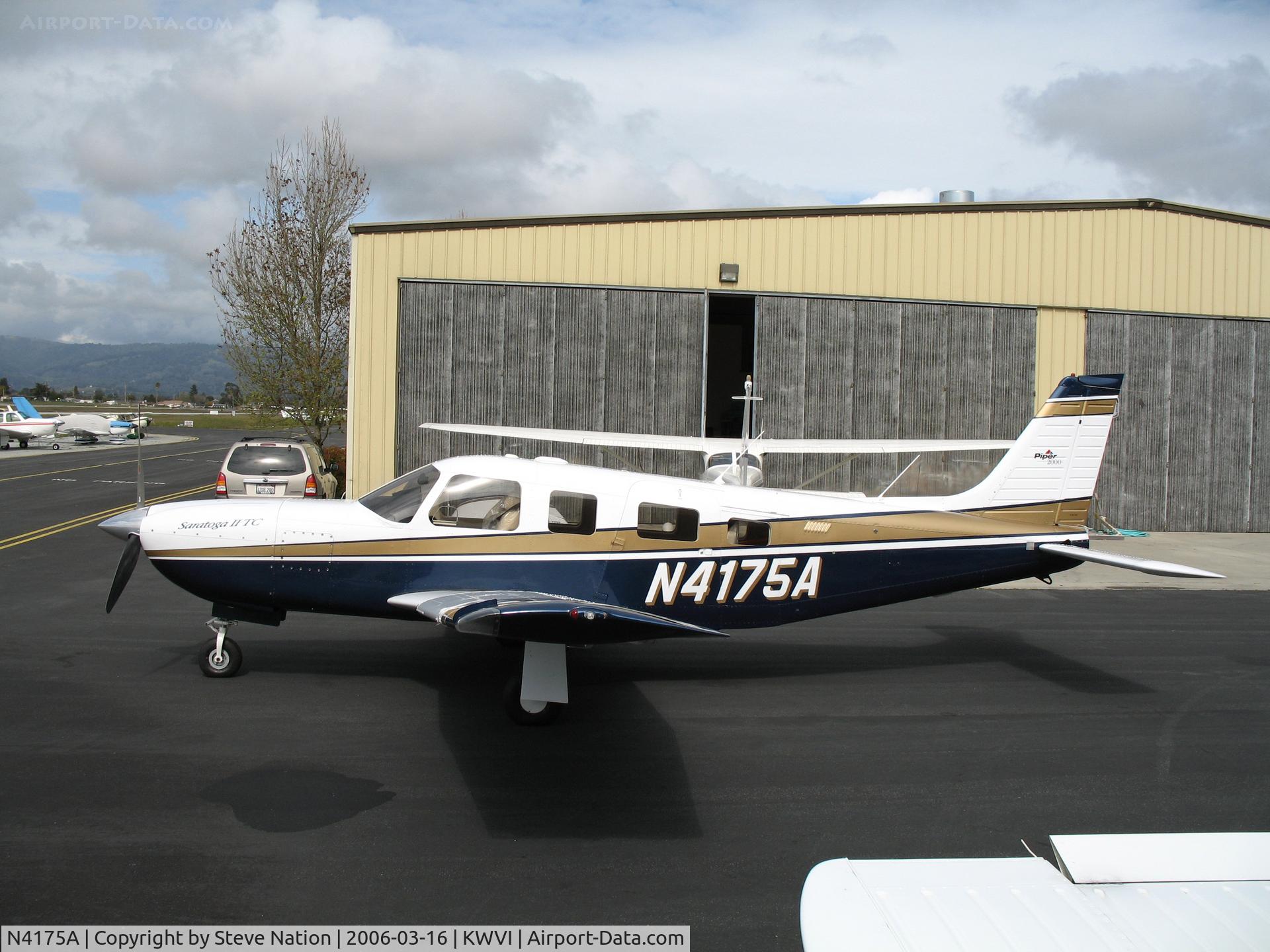 N4175A, 2000 Piper PA-32R-301T Turbo Saratoga C/N 3257193, 2000 Piper PA-32R-301T @ Watsonville, CA
