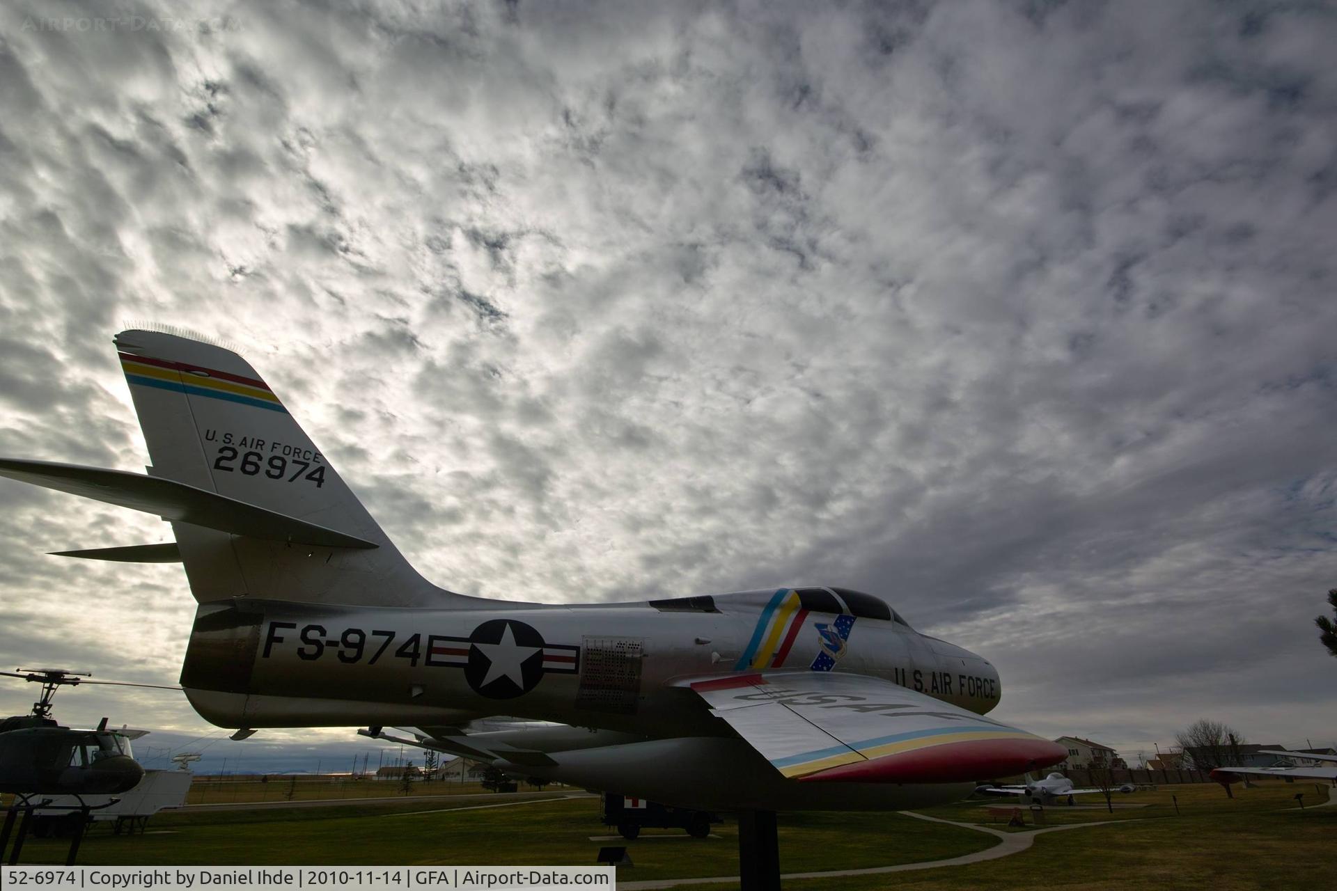52-6974, 1952 Republic F-84F Thunderstreak C/N Not found 52-6969, F-84 Thunderstreak