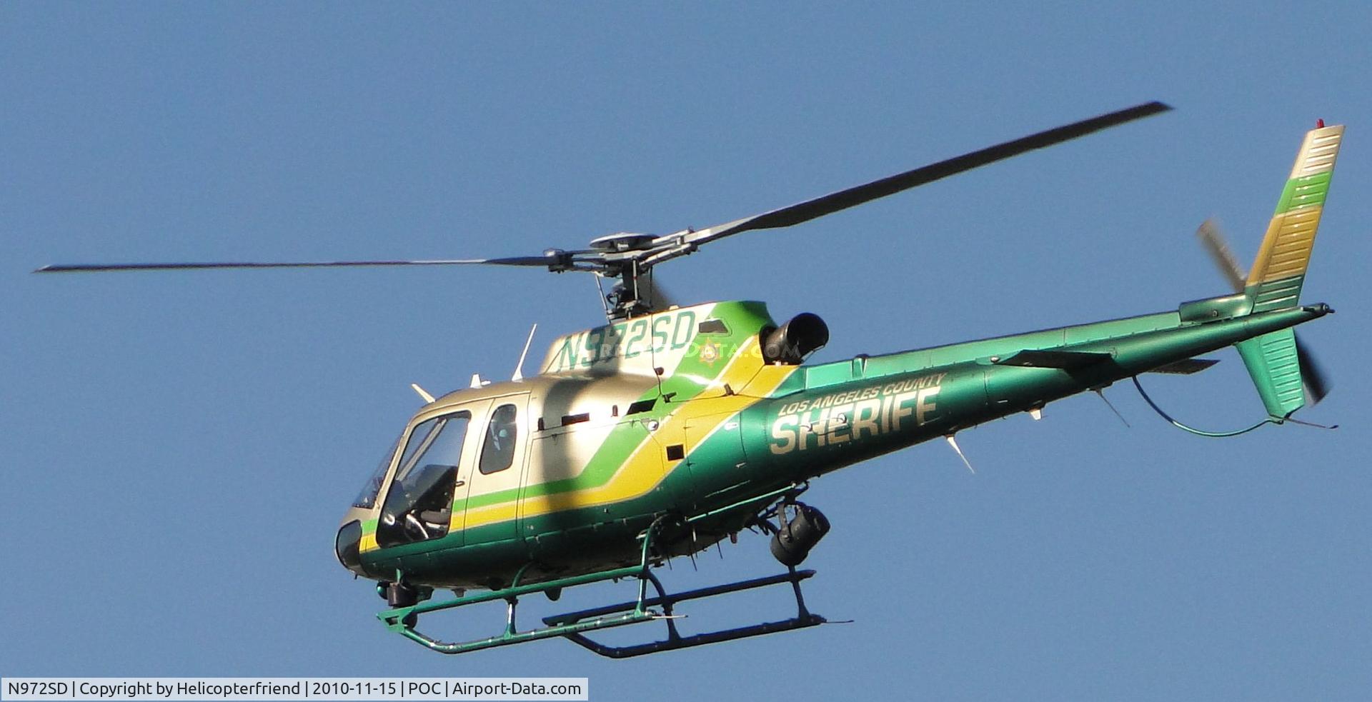 N972SD, 2003 Eurocopter AS-350B-2 Ecureuil Ecureuil C/N 3771, Airbourne and westbound behind N950DG