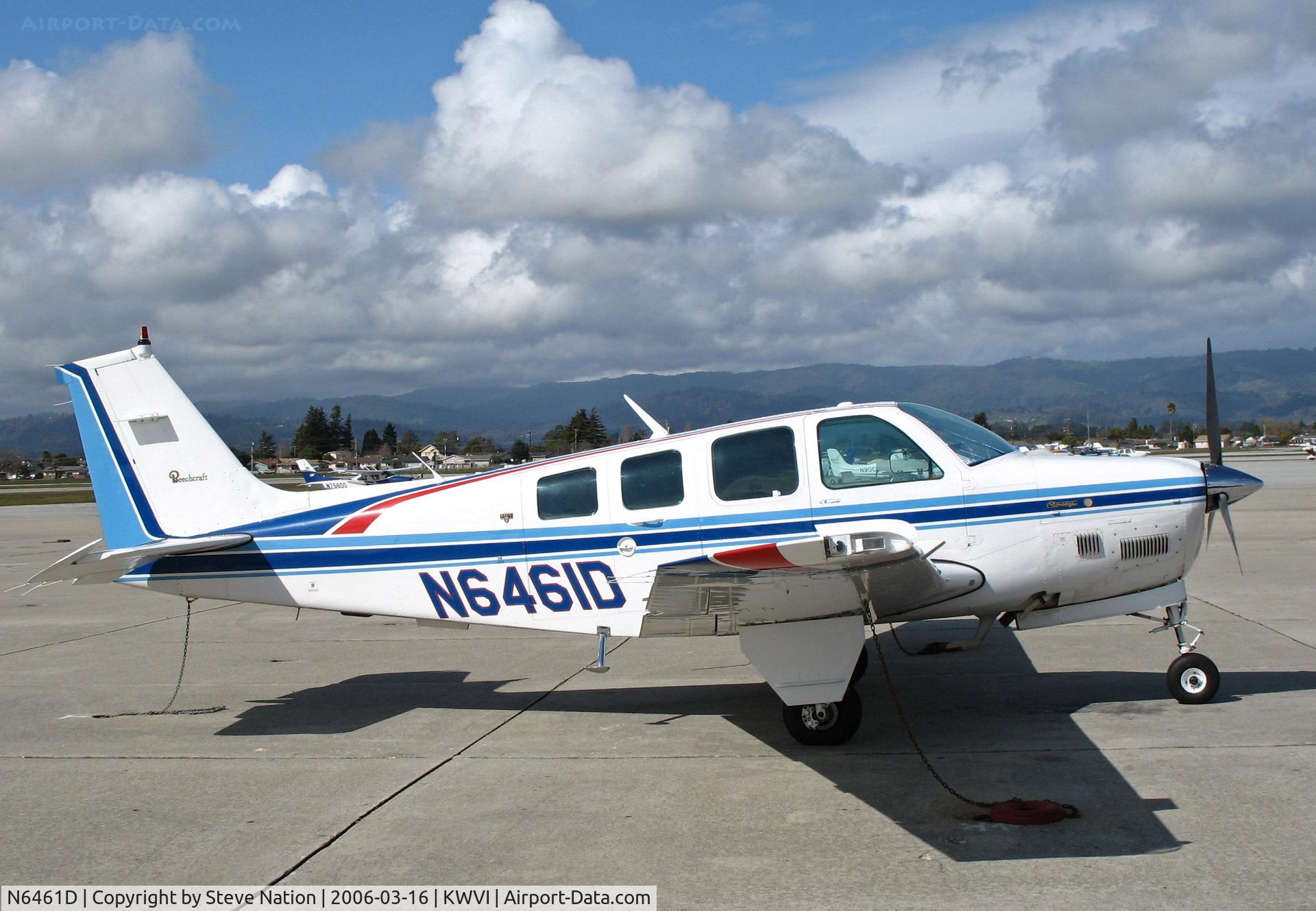 N6461D, 1982 Beech B36TC Bonanza C/N EA-287, 1982 Beech B36TC @ Watsonville, CA