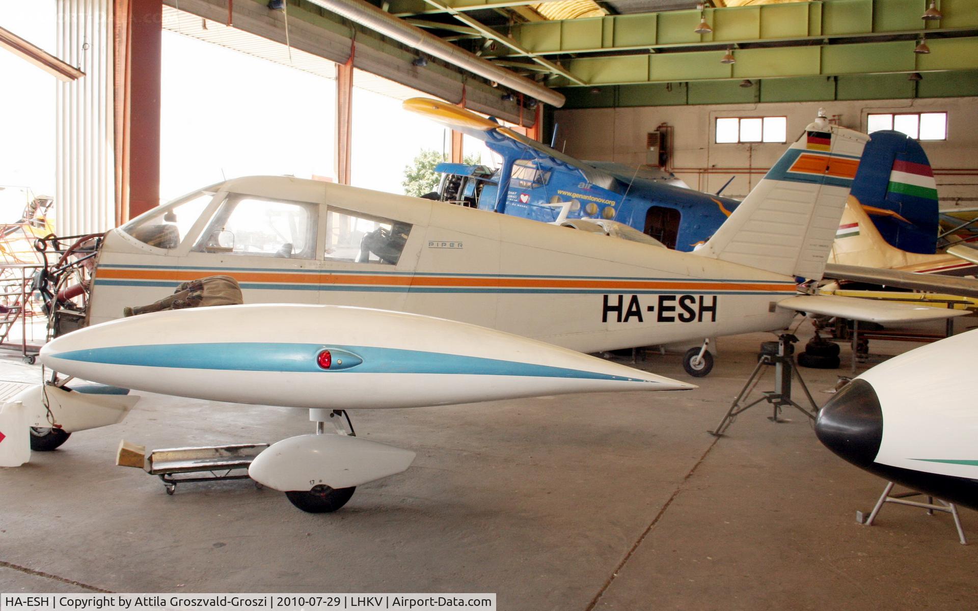 HA-ESH, Piper PA-28-140 Cherokee C C/N 28-26820, Kaposujlak Airport - During a renovation.