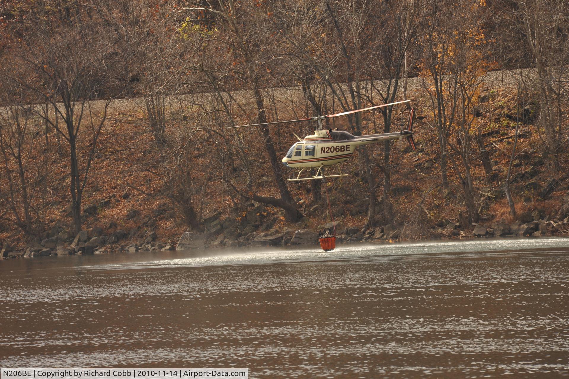 N206BE, 1978 Bell 206B JetRanger III C/N 2375, Fire fighting at McCoy Falls
