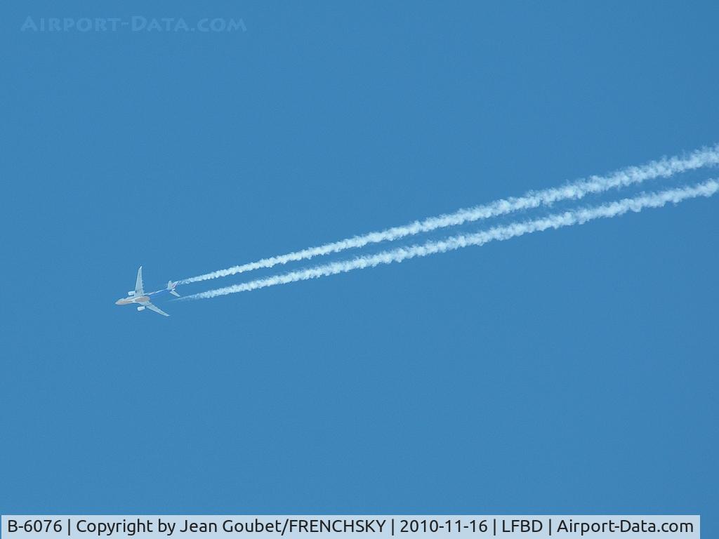 B-6076, 2006 Airbus A330-243 C/N 797, flight CCA908 SAO PAULO/MADRID/PEKIN level 340