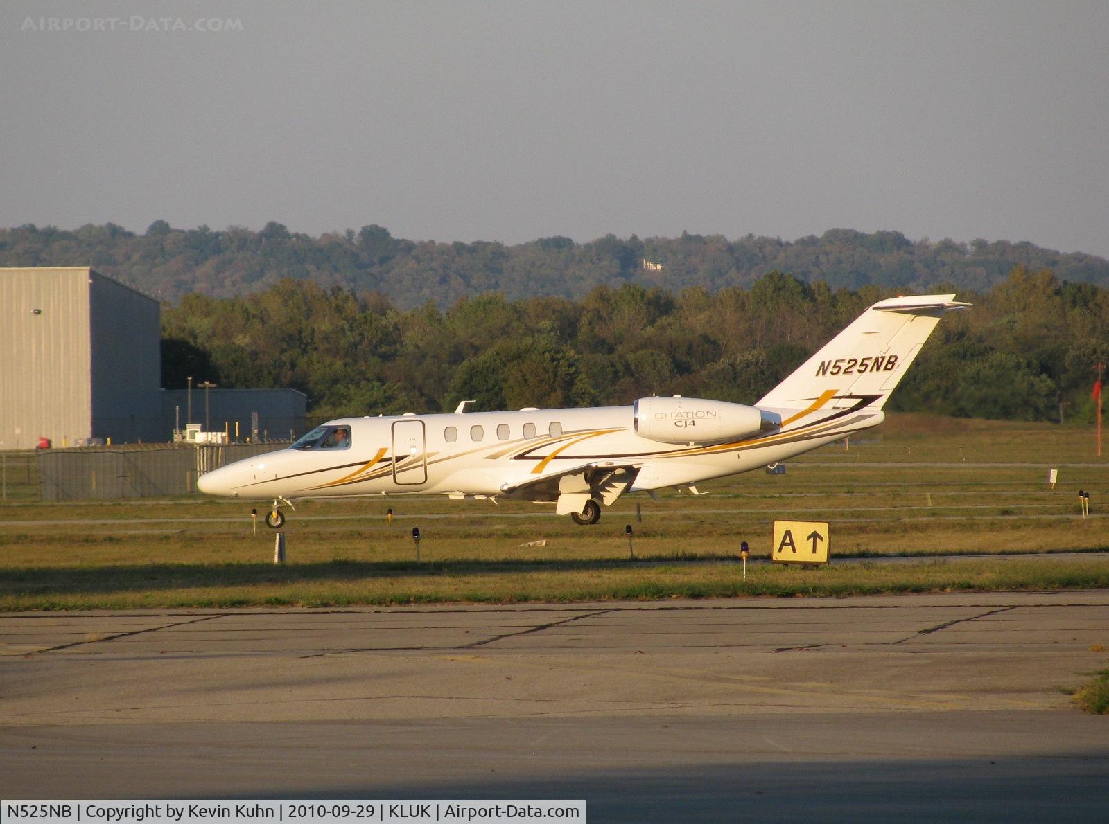 N525NB, 2010 Cessna 525C CitationJet CJ4 C/N 525C-0003, 2010 CJ4, first time spotting one of these.