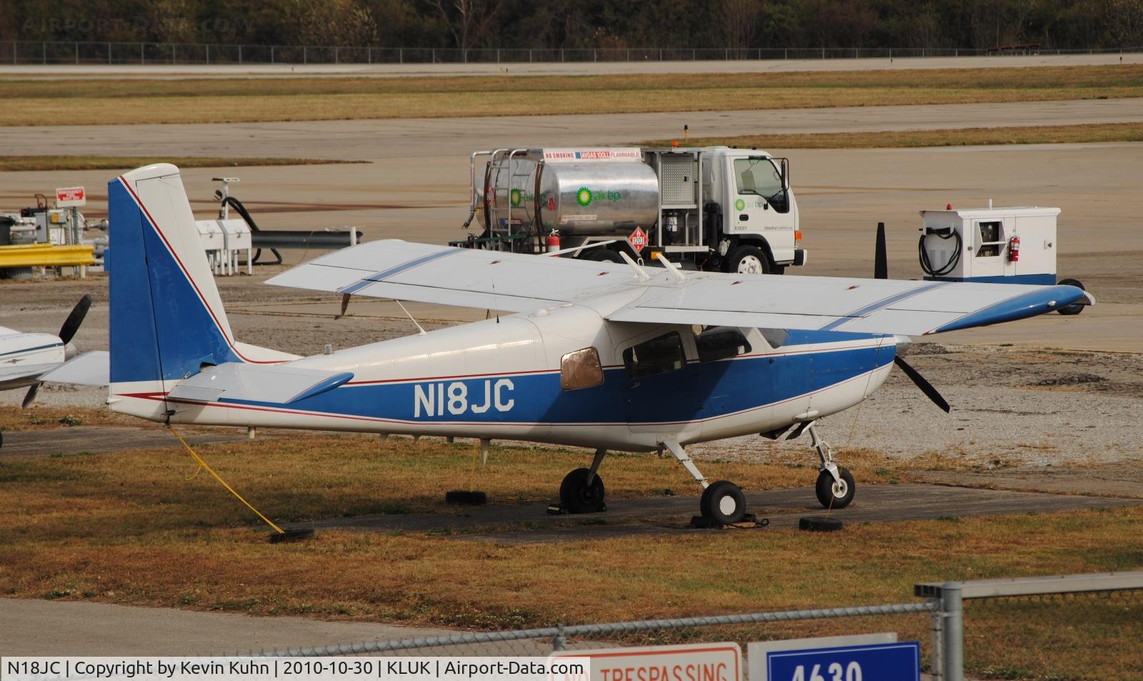 N18JC, 1974 Helio HT-295 Super Courier C/N 1719, Rare type. In town for (I believe) some photo work.