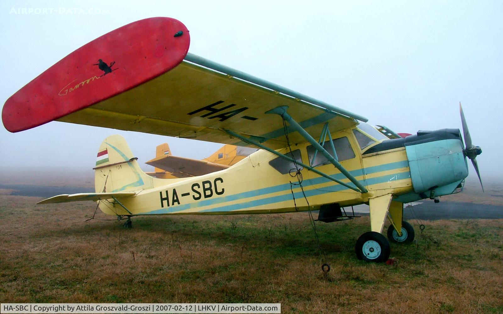 HA-SBC, 1967 PZL-Okecie PZL-101A Gawron C/N 107201, Kaposujlak Airport - Hungary