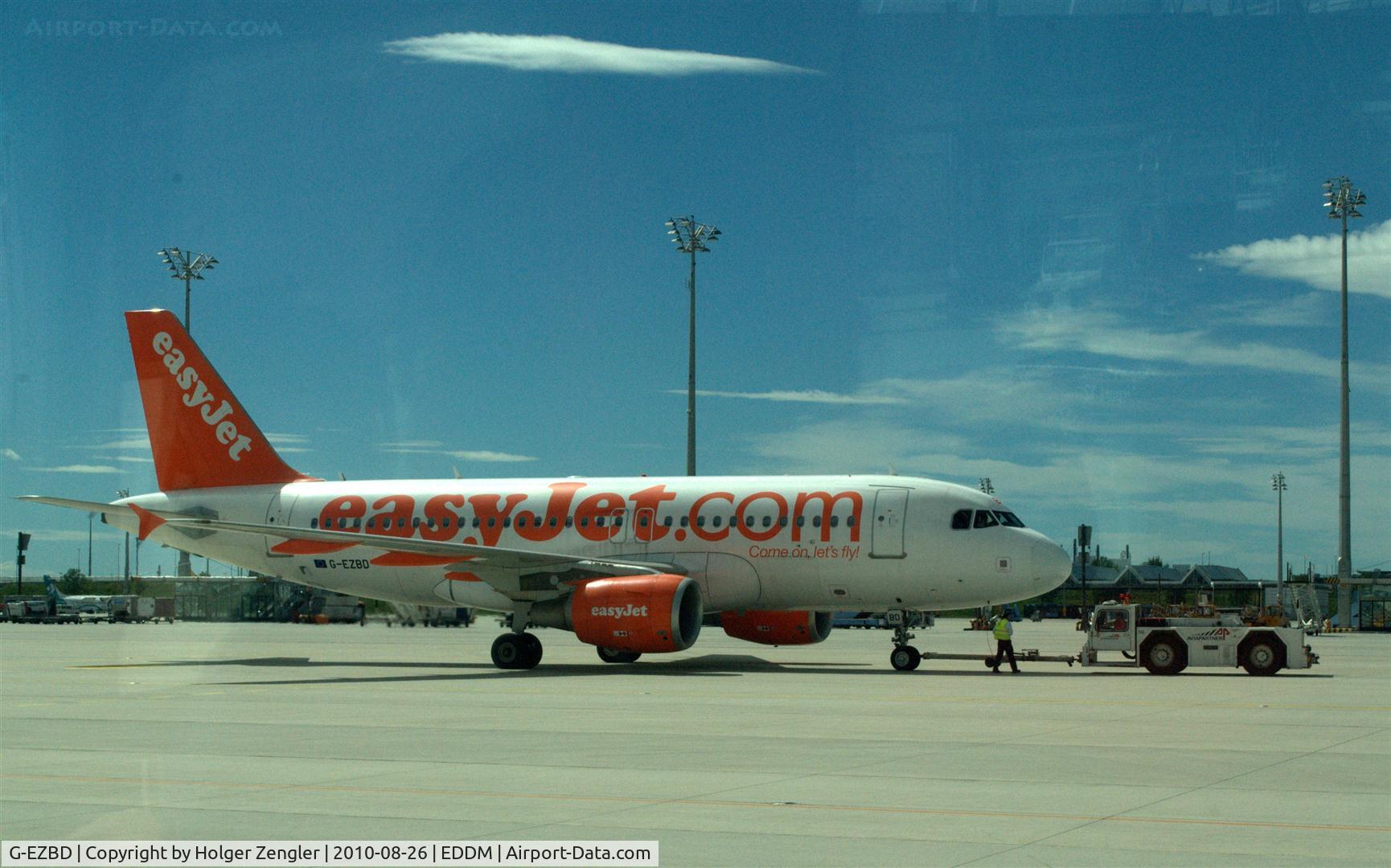 G-EZBD, 2006 Airbus A319-111 C/N 2873, Ready for another low cost flight over Europe.