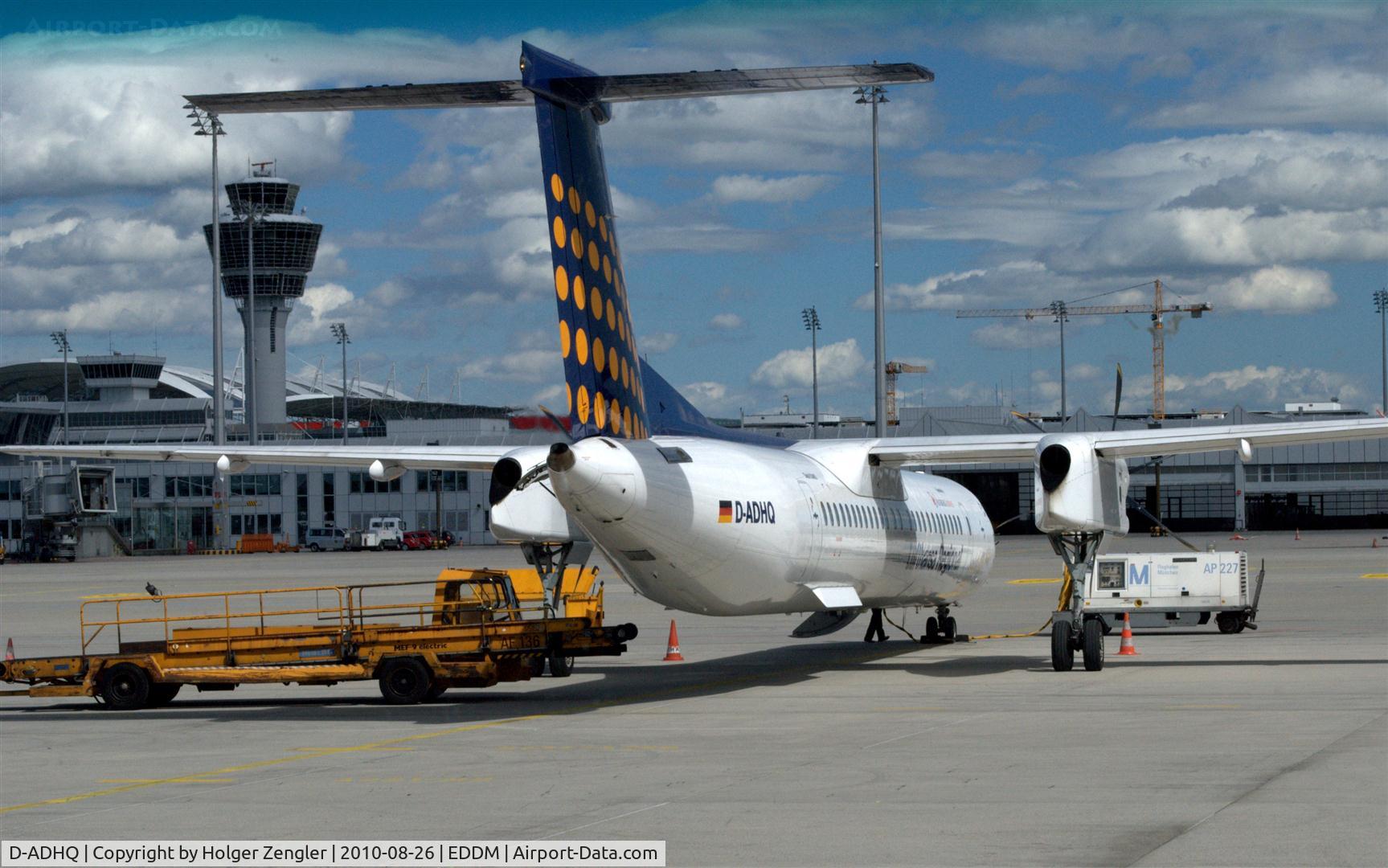 D-ADHQ, 2000 De Havilland Canada DHC-8-402 Dash 8 C/N 4016, Already loaded for a new task.......
