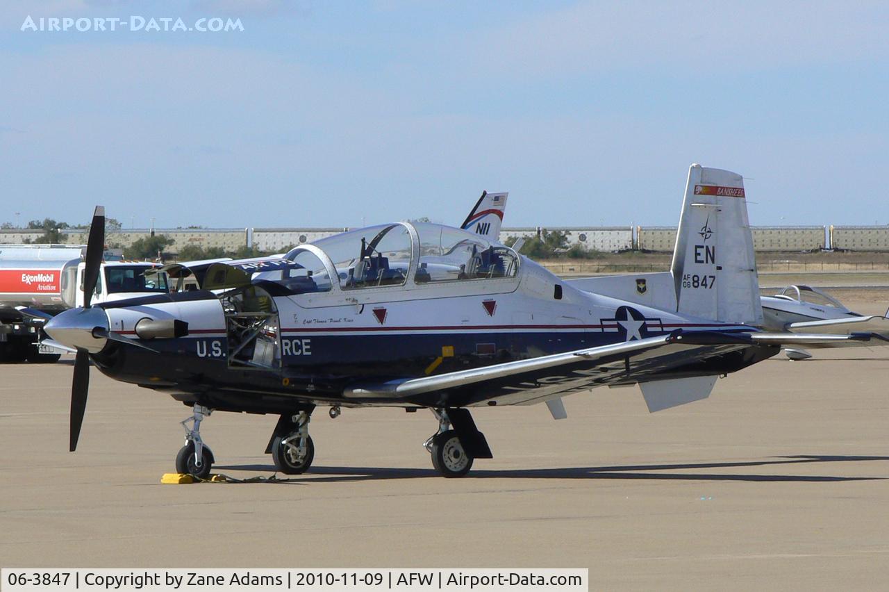 06-3847, 2006 Raytheon T-6A Texan II C/N PT-402, At Alliance Airport, Fort Worth, TX