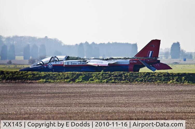 XX154, 1974 Hawker Siddeley Hawk T.1 C/N 001/312001, Sad ending at RAF Cranwell