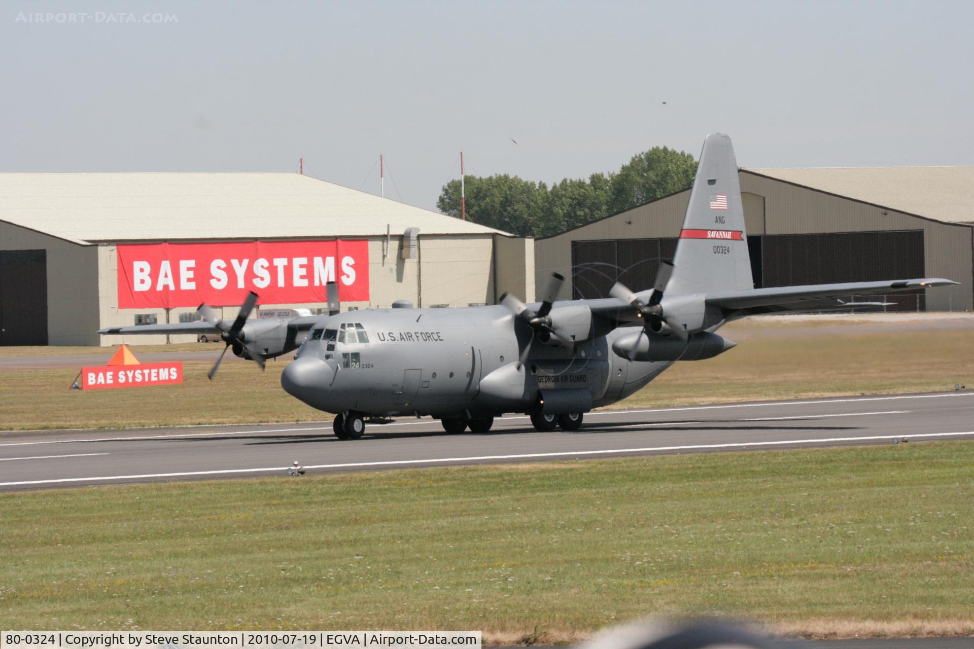 80-0324, Lockheed C-130H-LM Hercules C/N 382-4906, Taken at the Royal International Air Tattoo 2010