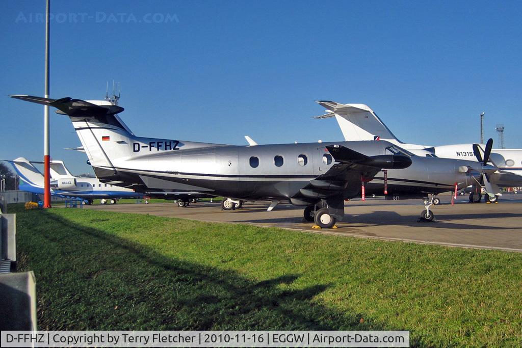 D-FFHZ, 2007 Pilatus PC-12/47 C/N 847, German registered 2007 Pilatus Aircraft Ltd PC, c/n: 847 at Luton