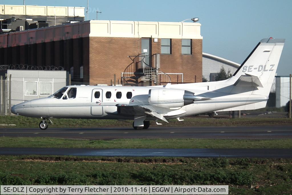 SE-DLZ, 1982 Cessna 500 Citation I C/N 500-0411, Swedish registered 1982 Cessna 500 Citation I, c/n: 500-0411 at Luton