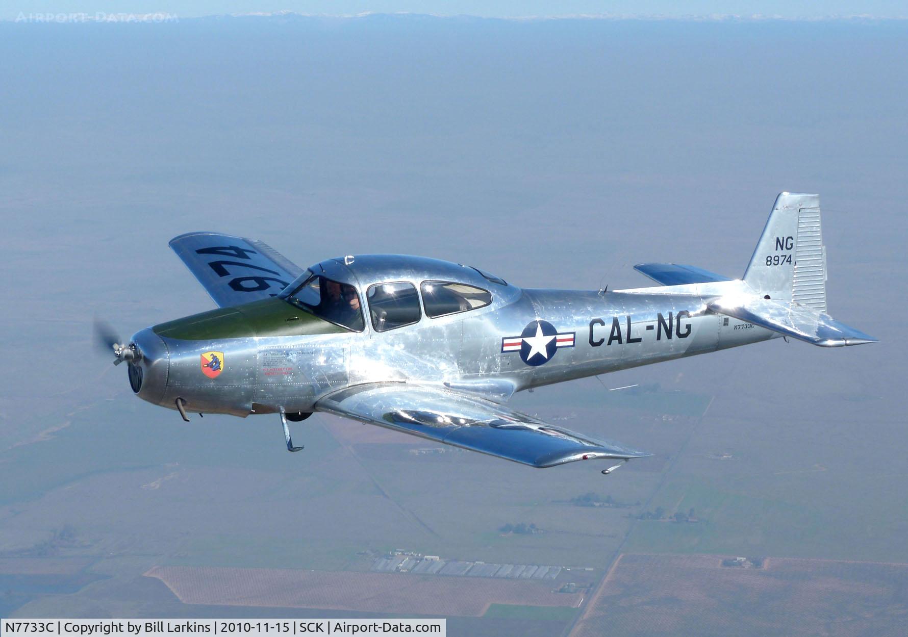 N7733C, 1948 Ryan Navion L-17B C/N NAV-4-1680, Visitor to Stockton NG