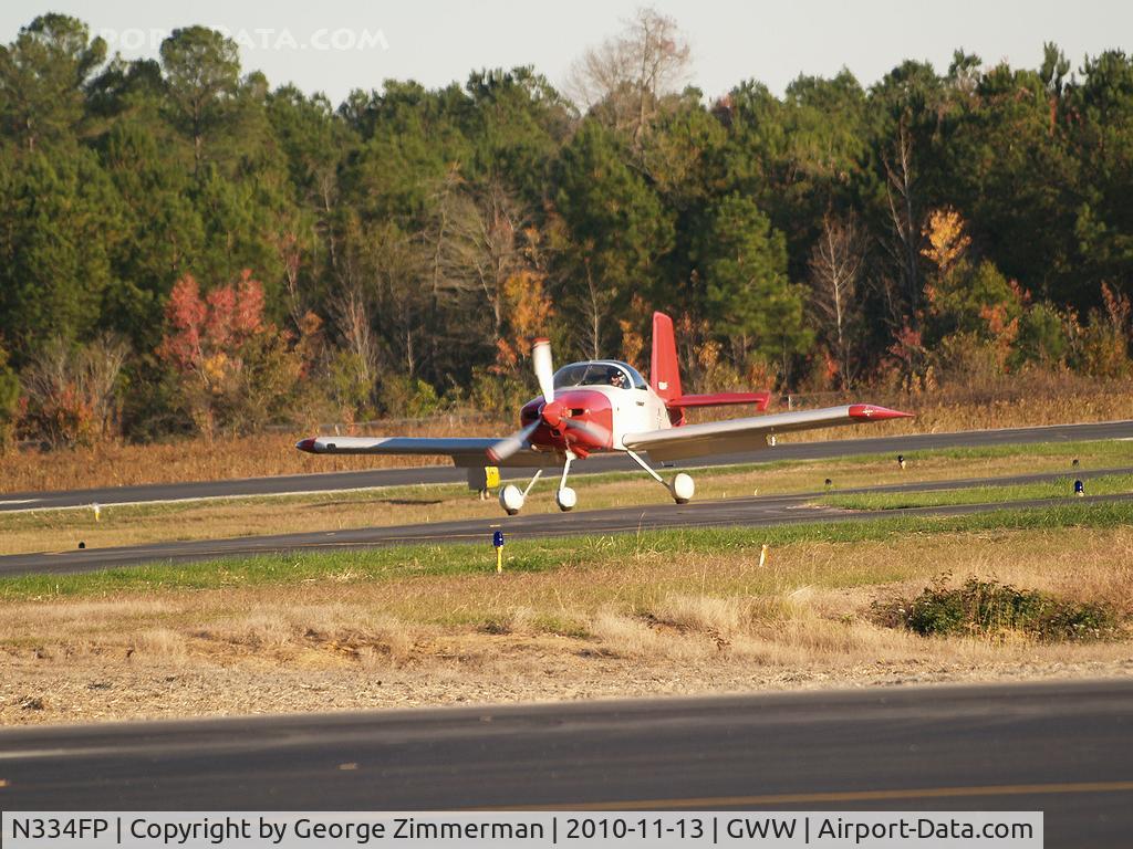 N334FP, Vans RV-7A C/N 71822, RV-7A Homebuilt taxing at Goldsboro-Wayne