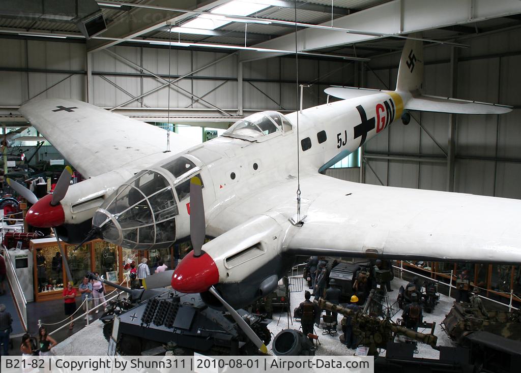 B21-82, CASA 2.111B C/N 005, S/n 5B.2I-82 - Ex. Spanish Air Force CASA 2111B (He.111 spanish licence built) preserved in German Air Force c/s @ Sinsheim Museum...