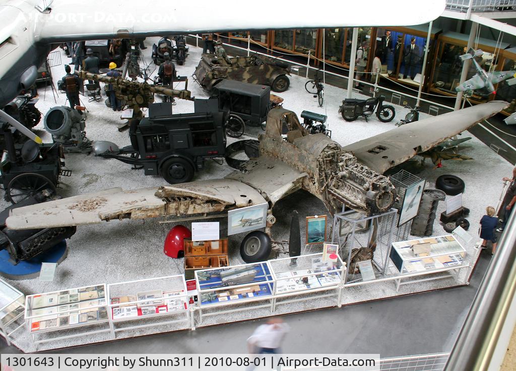 1301643, Junkers Ju-87B Stuka C/N 1301643, S/n 1301643 - Wreck of a German Air Force Junkers Ju.87 'Stuka' preserved @ Sinsheim Museum...