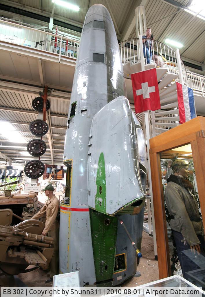 EB 302, 1951 Republic RF-84F Thunderflash C/N Not found 51-1862, S/n 51-1862 - German Air Force RF-84F forward fuselage preserved @ Sinsheim Museum...
