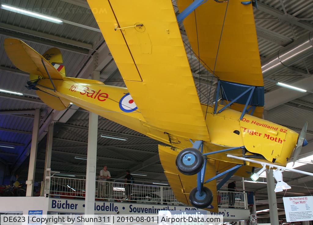 DE623, De Havilland DH-82A Tiger Moth II C/N 82043, Preserved Tiger Moth @ Sinsheim Museum...