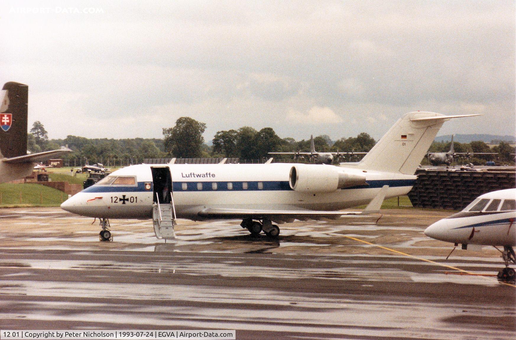 12 01, 1984 Canadair Challenger 601 (CL-600-2A12) C/N 3031, Challenger 601 of the German Air Force's VIP Flight on the flight-line at the 1993 Intnl Air Tattoo at RAF Fairford.