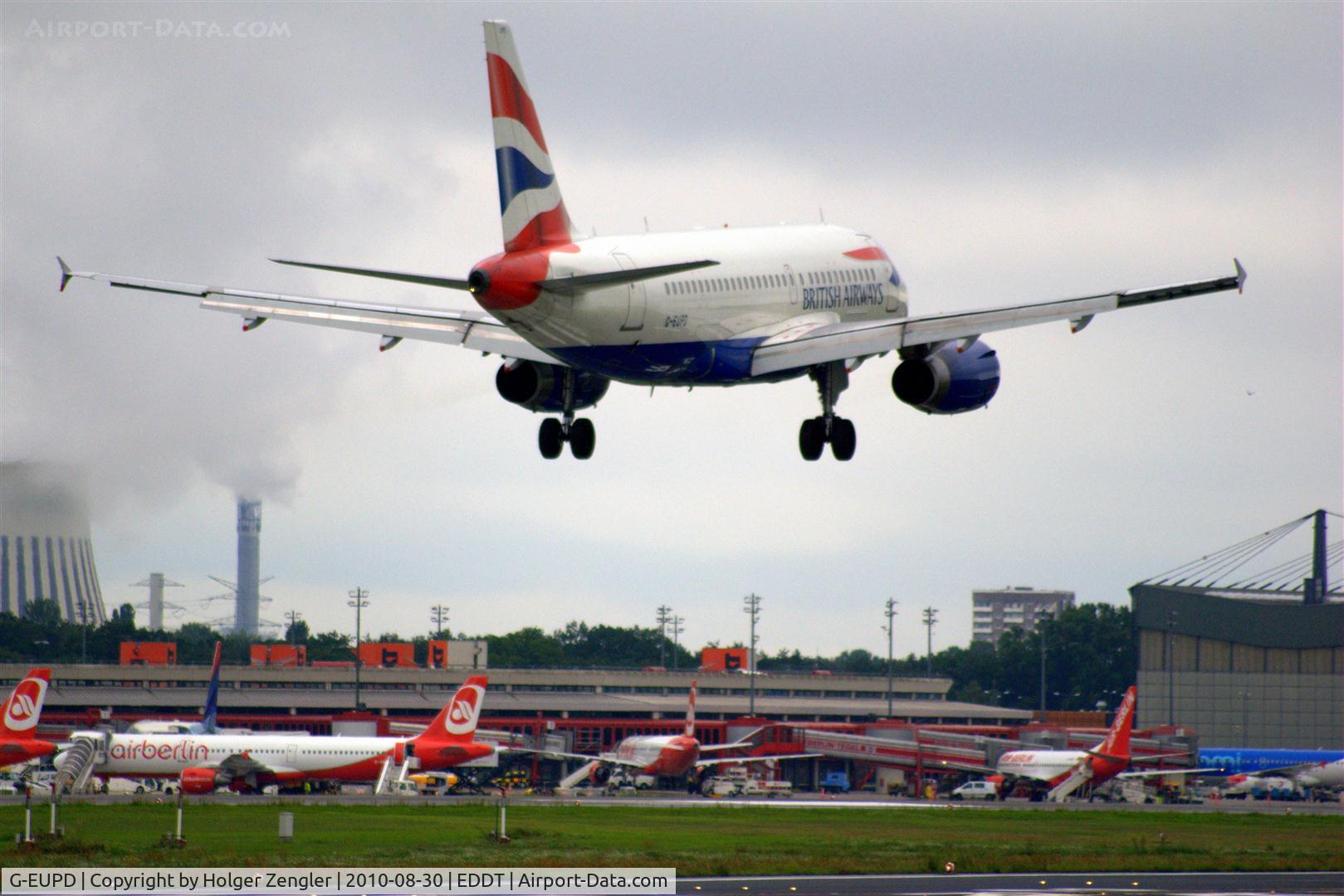 G-EUPD, 1999 Airbus A319-131 C/N 1142, Touch down in 3 seconds.......