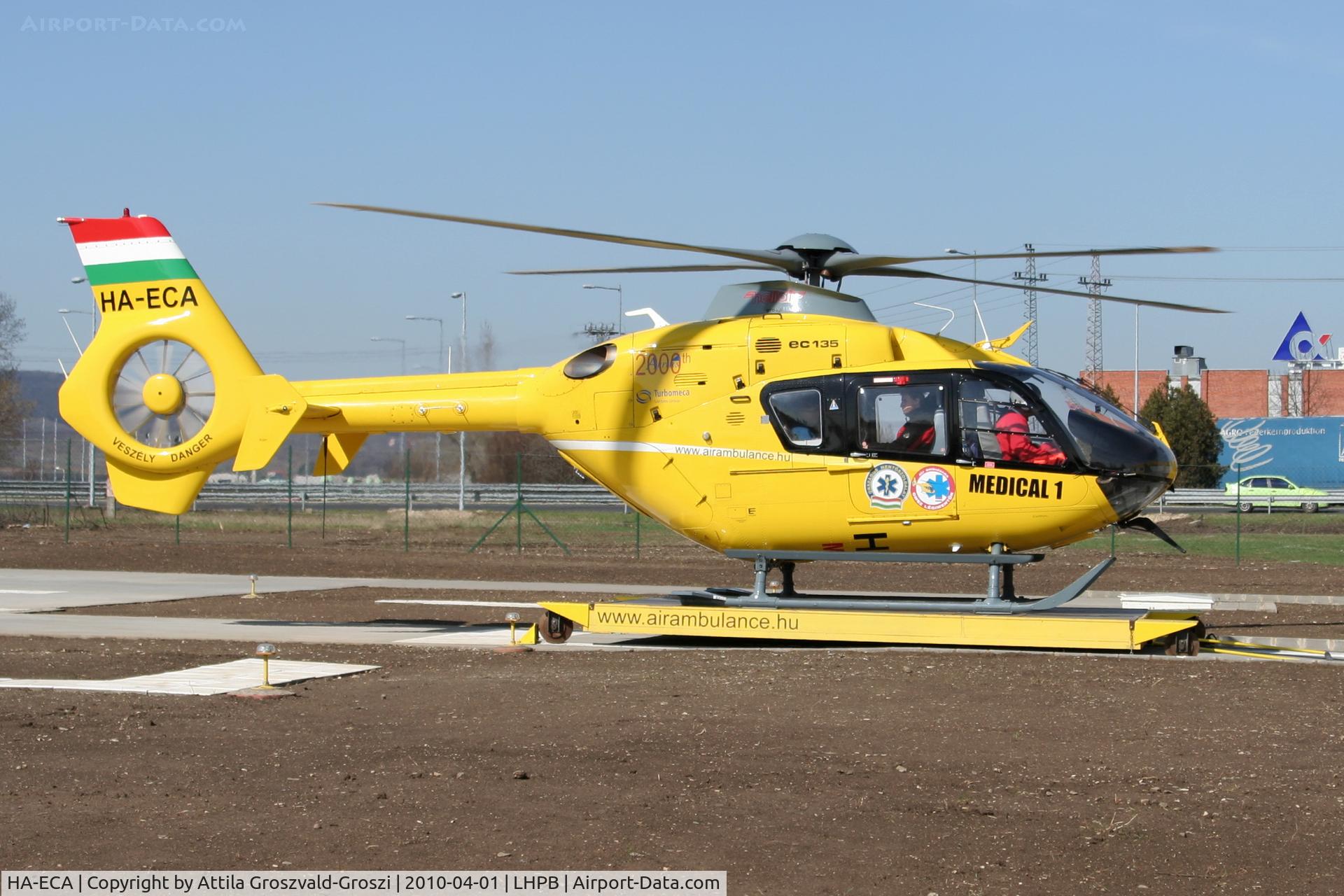 HA-ECA, 2006 Eurocopter EC-135T-2 C/N 0500, Budaörs No.1 Air Ambulance base