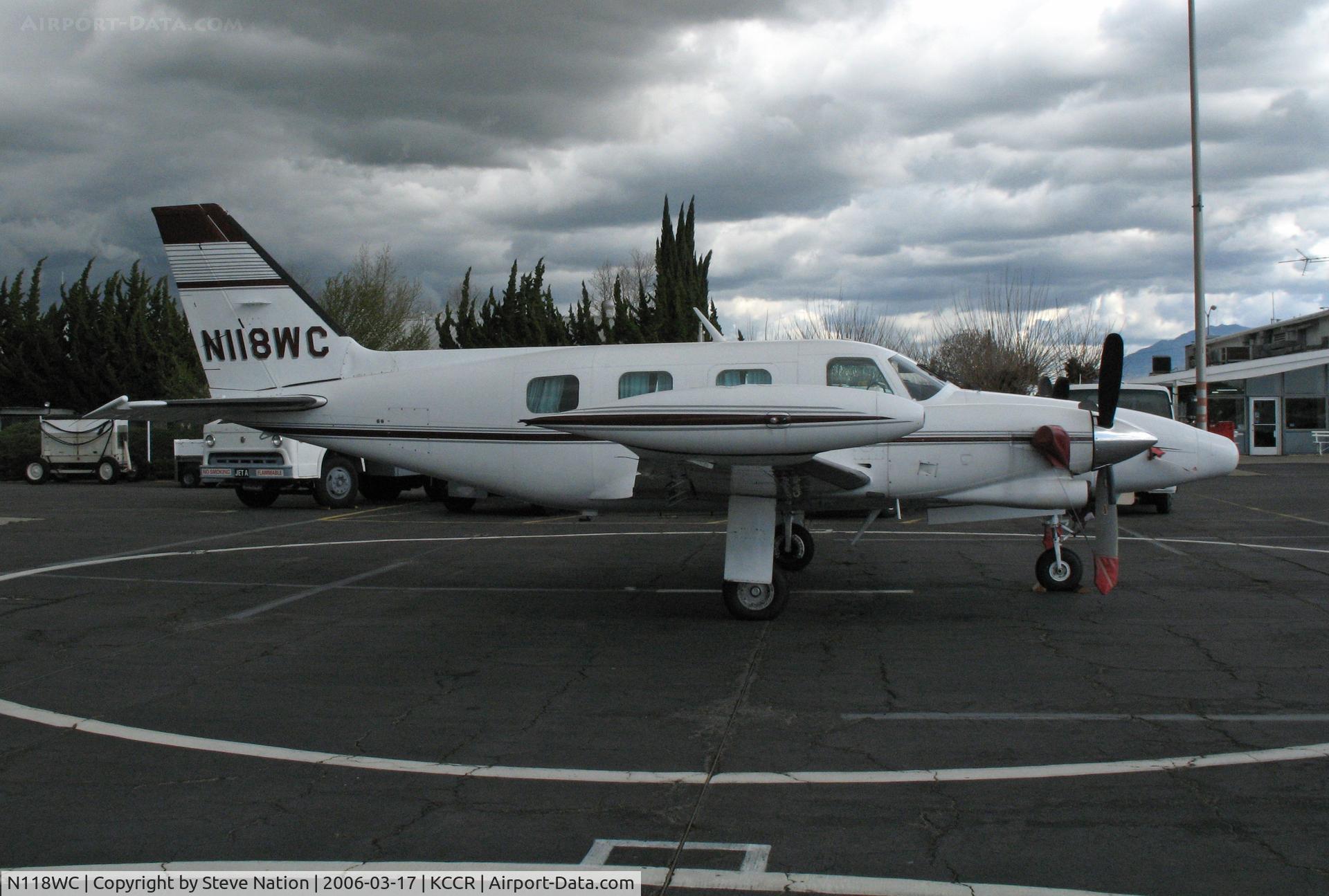 N118WC, 1979 Piper PA-31T C/N 31T-8020020, Halair inc (Concord, CA) 1979 Piper PA-31T Navajo @ Buchanan Field, Concord, CA just before a storm