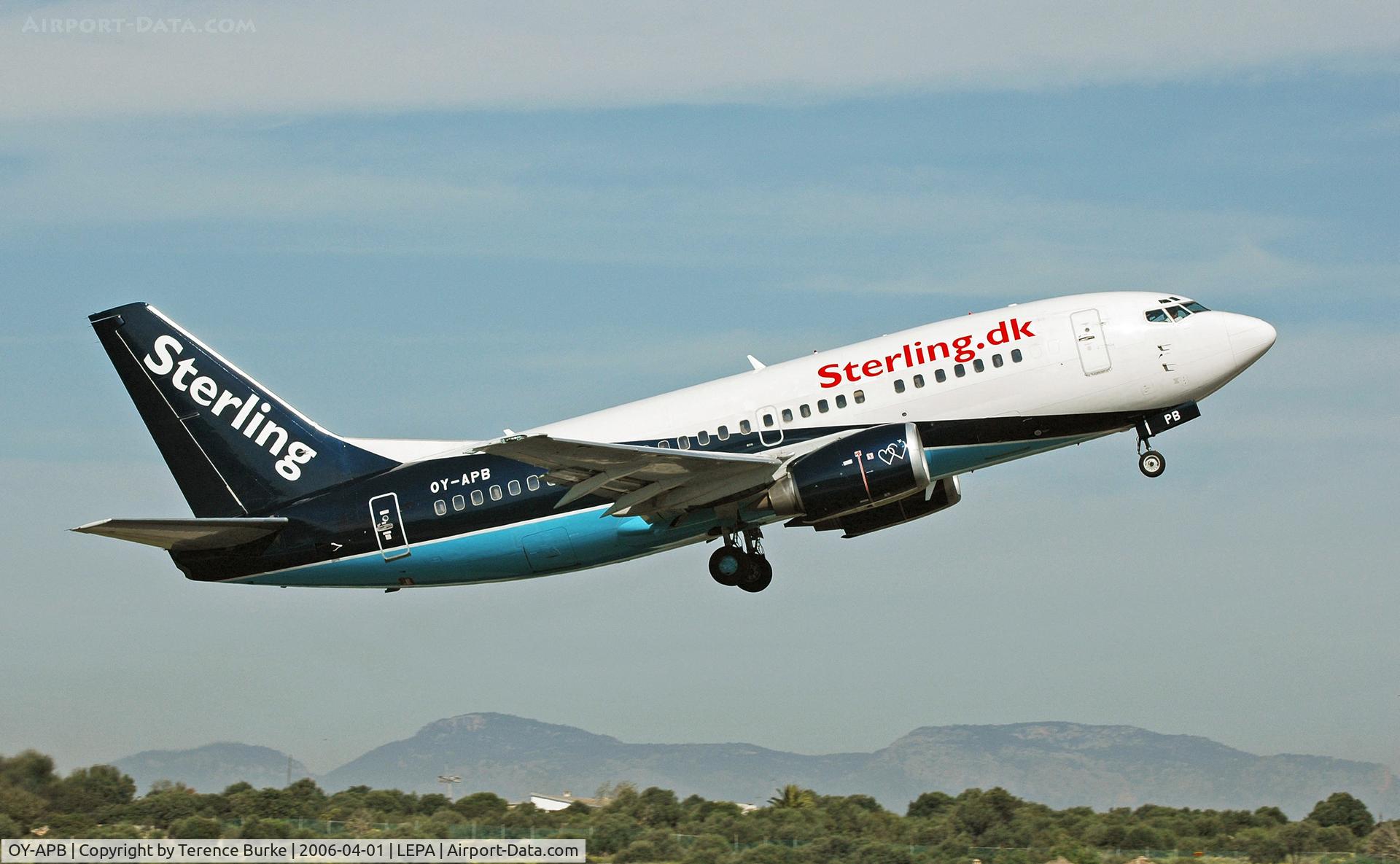 OY-APB, 1996 Boeing 737-5L9 C/N 28084, Palma Airport, April 2006