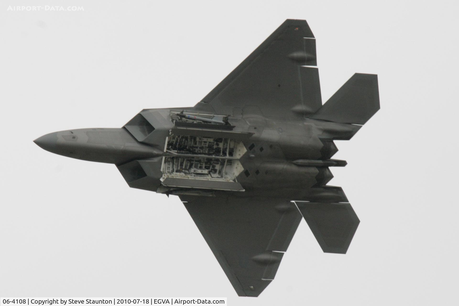 06-4108, Lockheed Martin F-22A Raptor C/N 4108, Taken at the Royal International Air Tattoo 2010