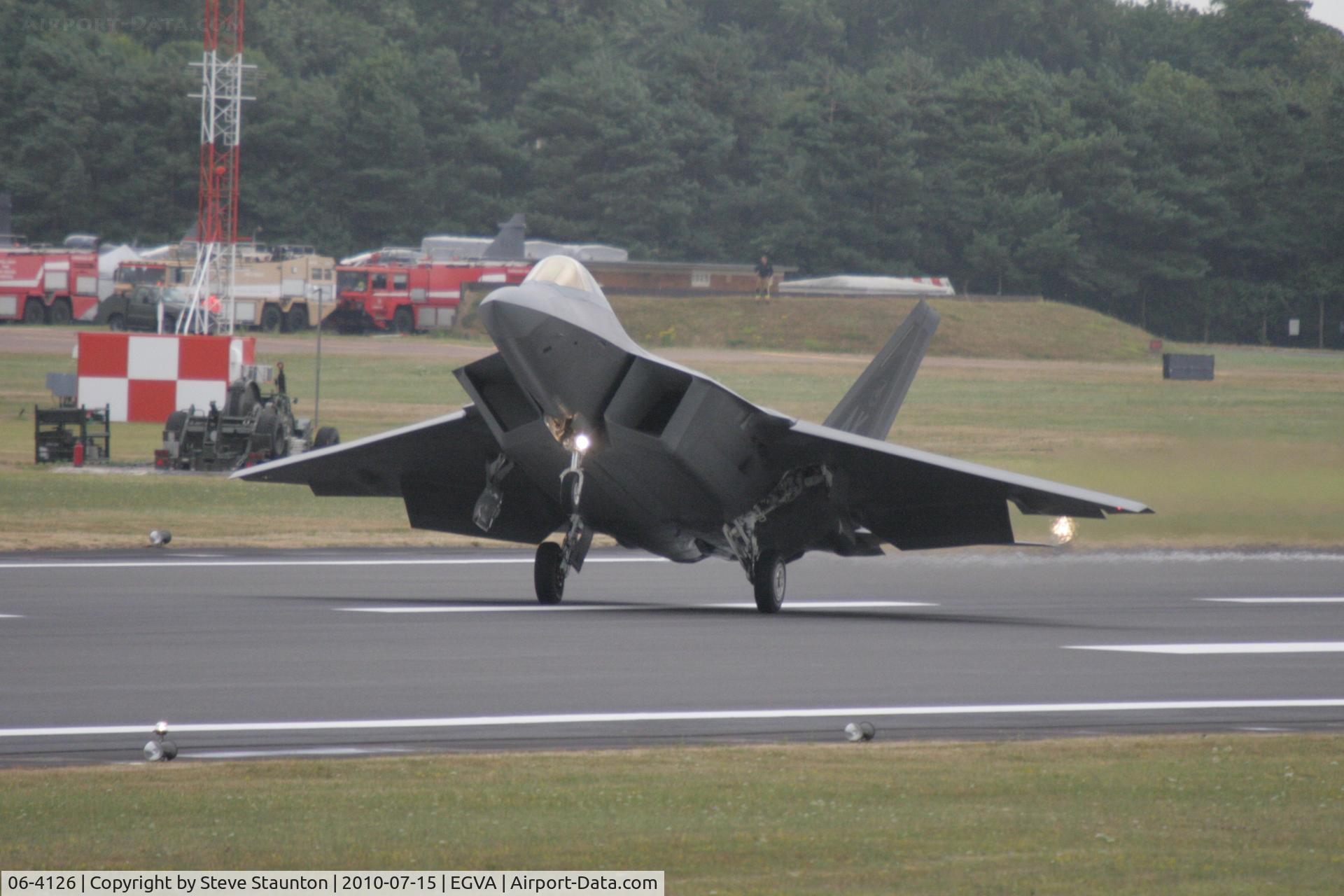 06-4126, Lockheed Martin F-22A Raptor C/N 4126, Taken at the Royal International Air Tattoo 2010
