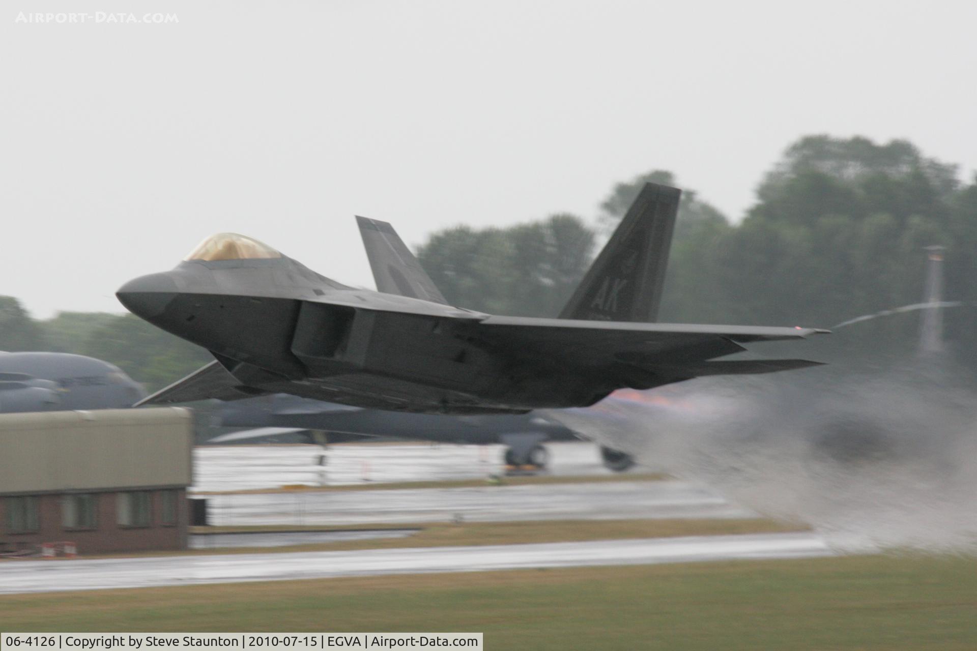 06-4126, Lockheed Martin F-22A Raptor C/N 4126, Taken at the Royal International Air Tattoo 2010