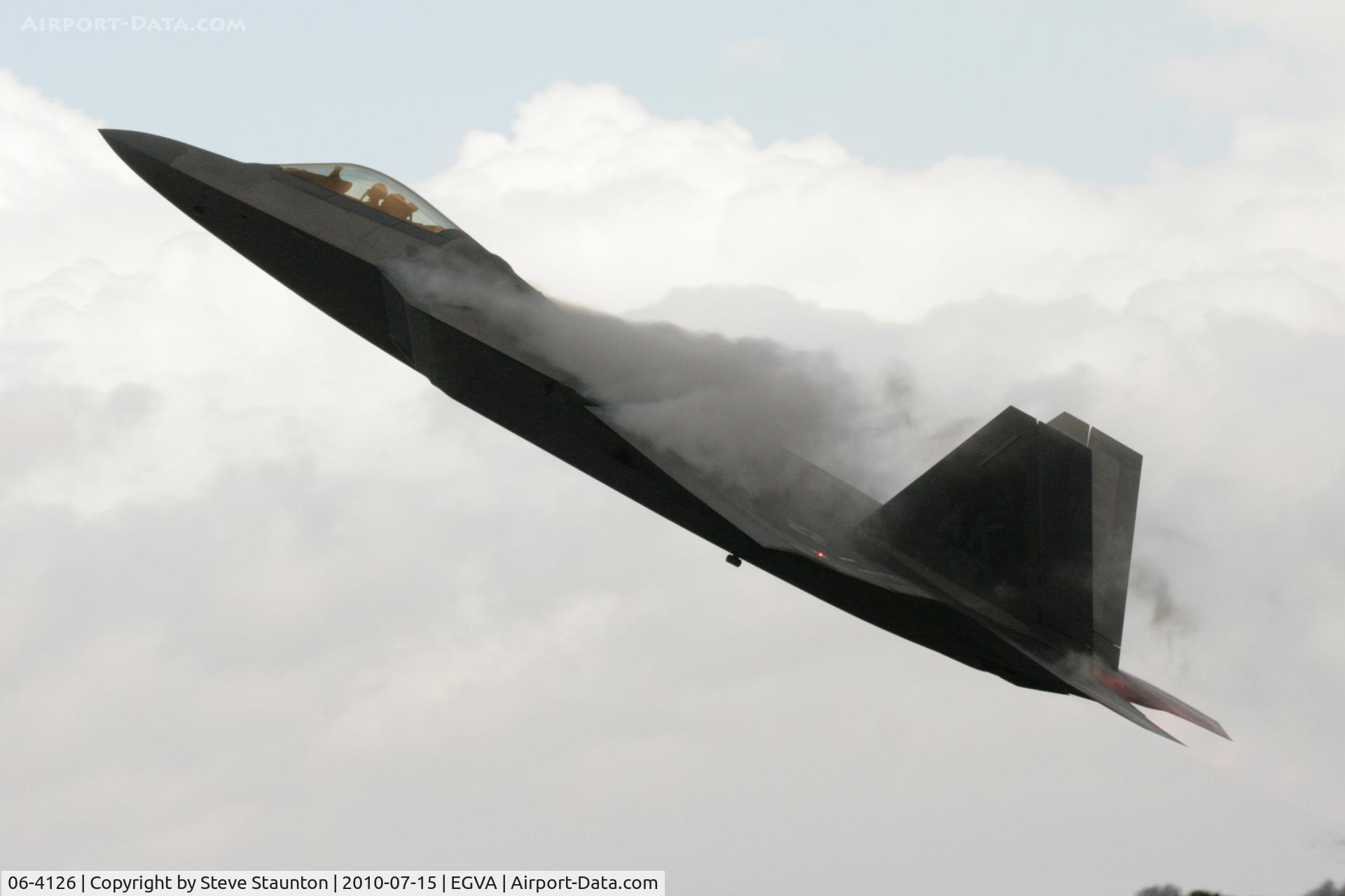 06-4126, Lockheed Martin F-22A Raptor C/N 4126, Taken at the Royal International Air Tattoo 2010
