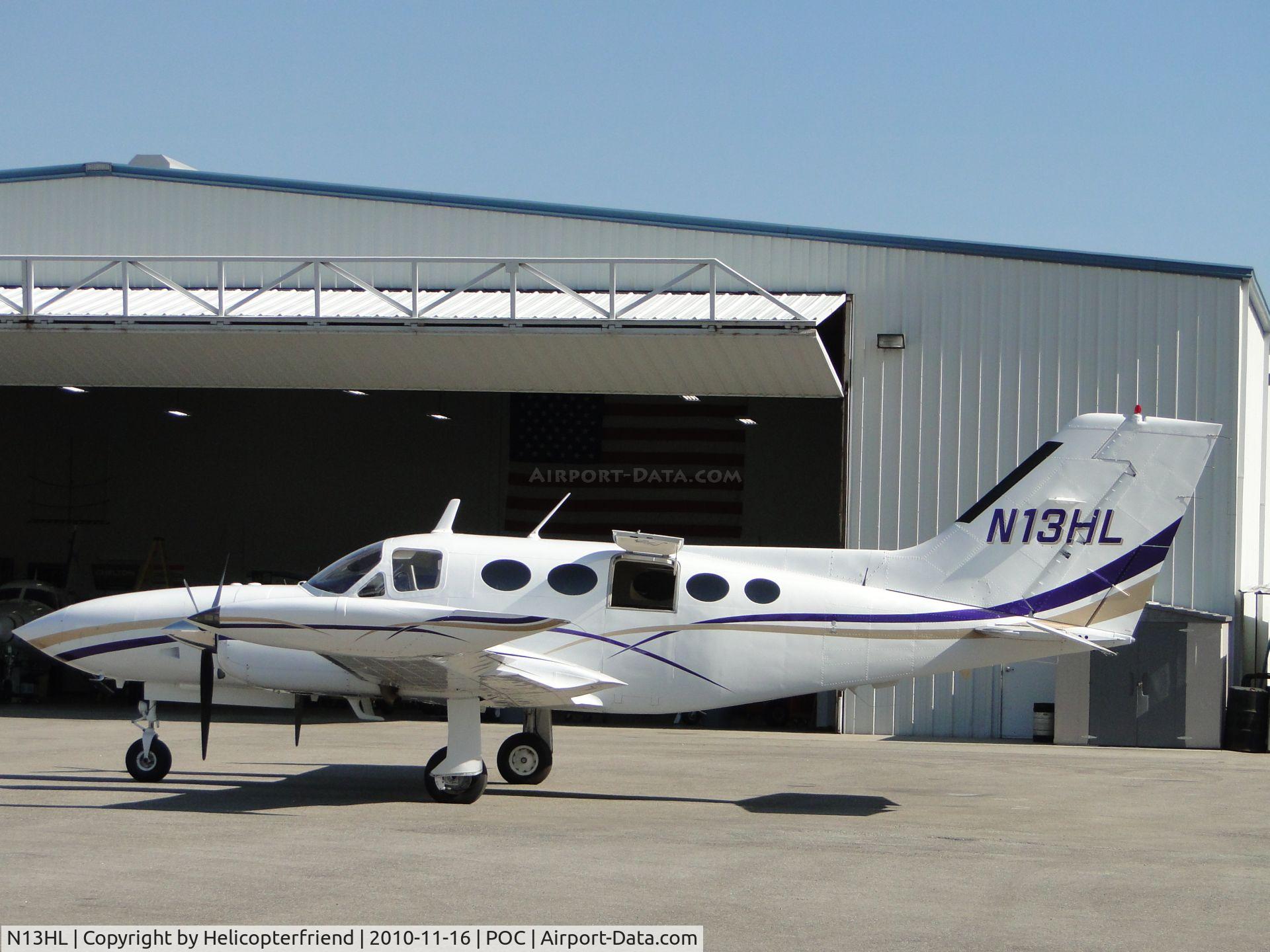 N13HL, 1975 Cessna 421B Golden Eagle C/N 421B0927, Parked at Howard Aviation